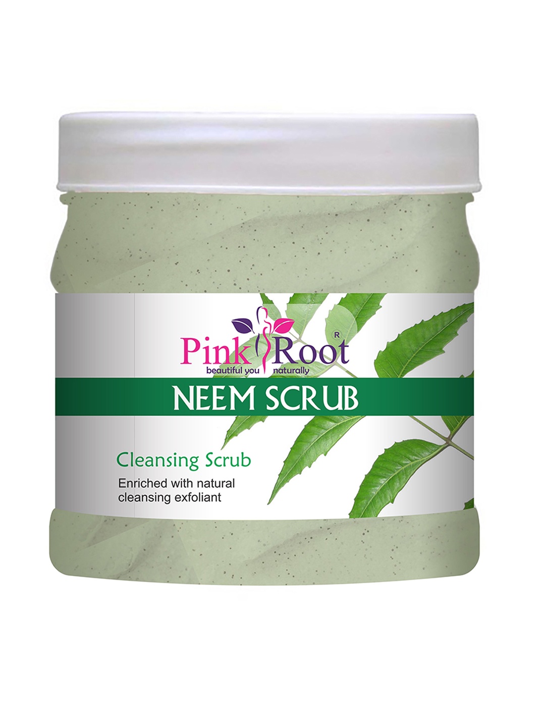 

Pink Root Neem Face & Body Scrub - 500 ml, White