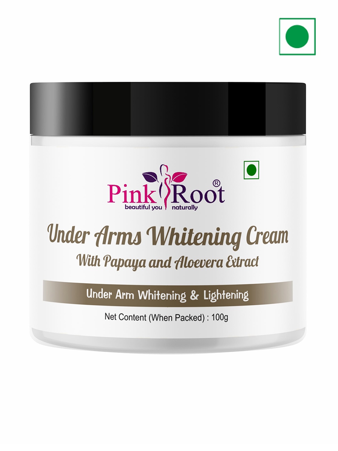 

Pink Root Dark Underarm Whitening Cream - 100 ml, White