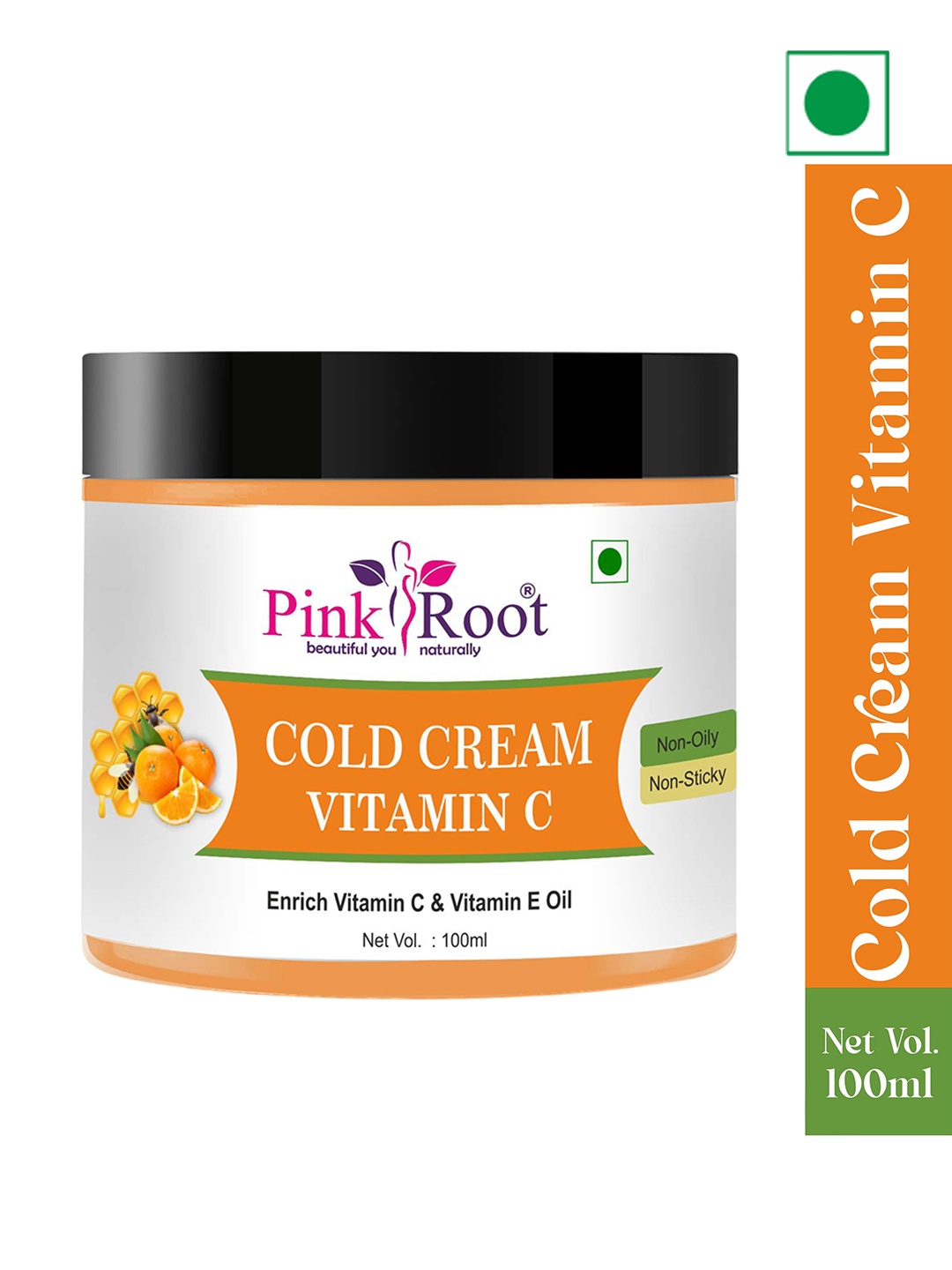 

Pink Root Vitamin C Cold Cream with Vitamin E Oil - 100gm, White