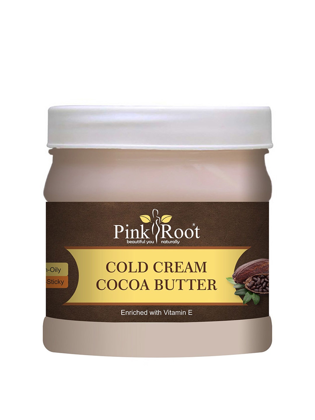 

Pink Root Cocoa Butter Cold Cream with Vitamin E - 500 ml, Beige