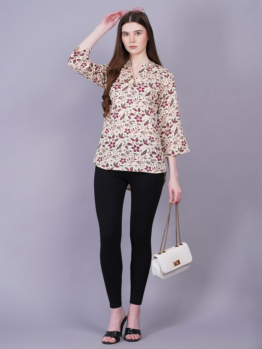 

HIGHLIGHT FASHION EXPORT Floral Printed Top, Pink