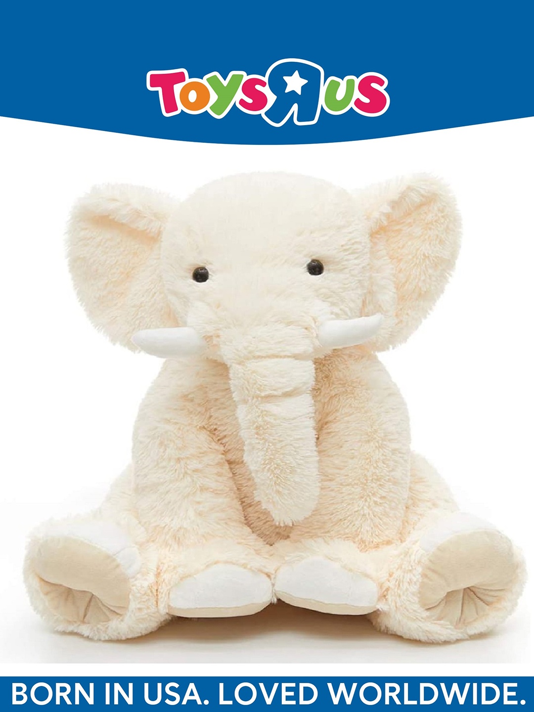 

Animal Alley Kids Elephant Soft Toys and Dolls, Cream