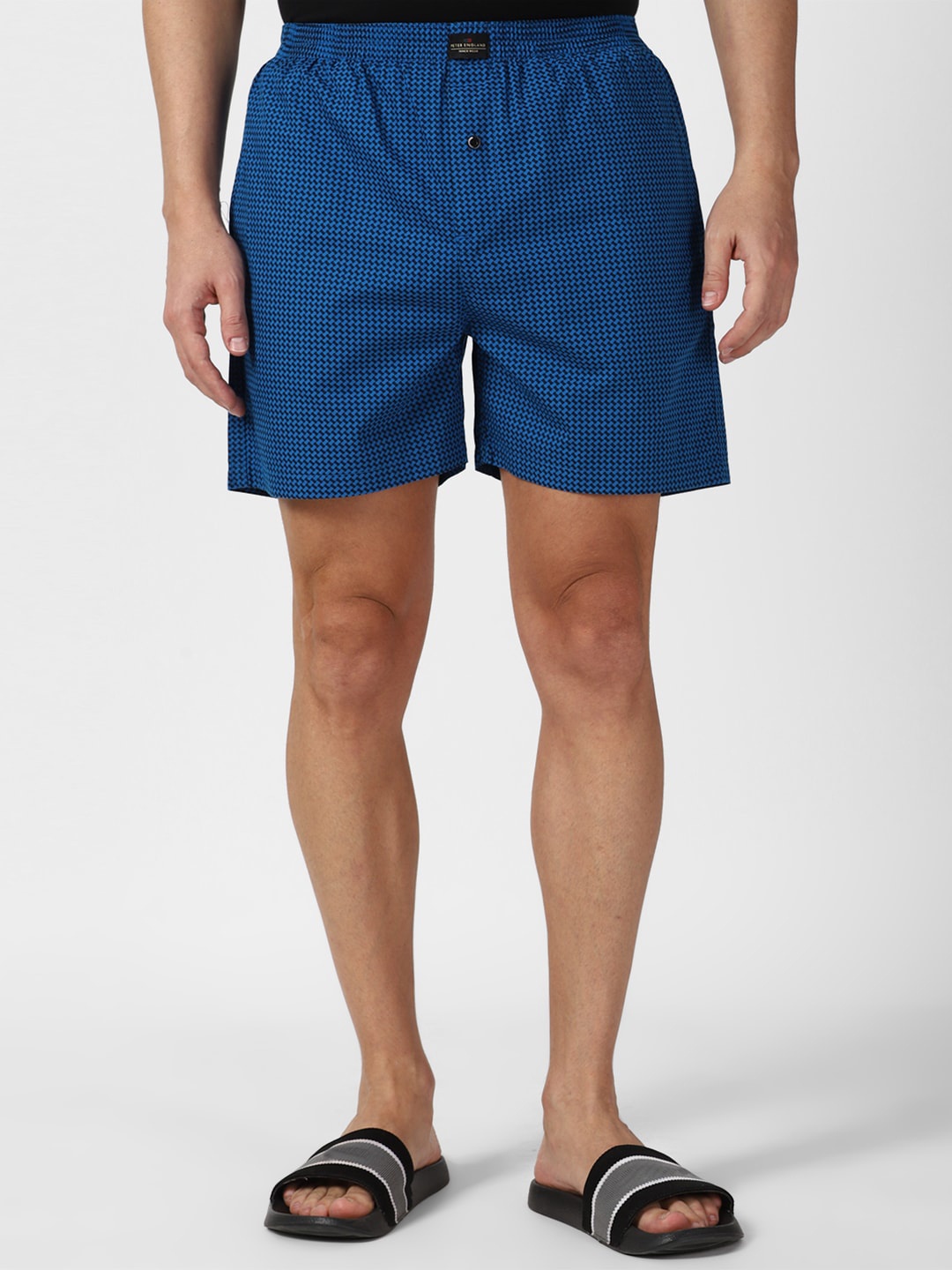 

Peter England Checked Pure Cotton Boxers PEBSMRGPX79866, Blue
