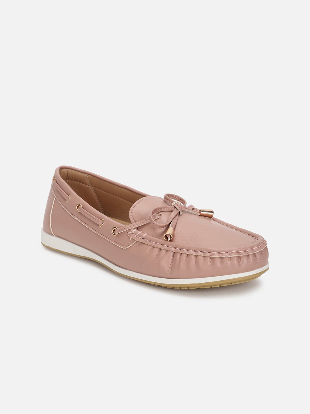 

Allen Solly Woman Bow Detailed Boat Shoes, Pink