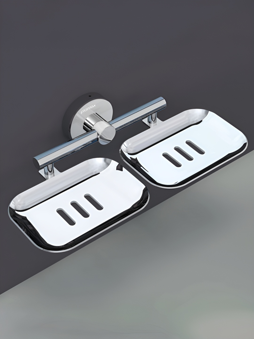 

Plantex Silver-Toned Stainless Steel Soap Dish