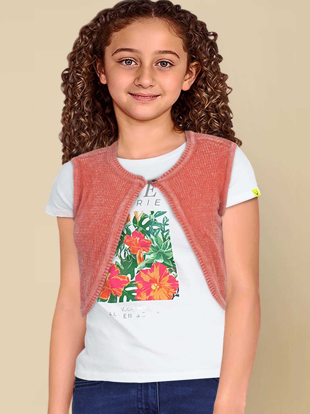 

Allen Solly Junior Girls Round Neck Pure Cotton Top, Maroon