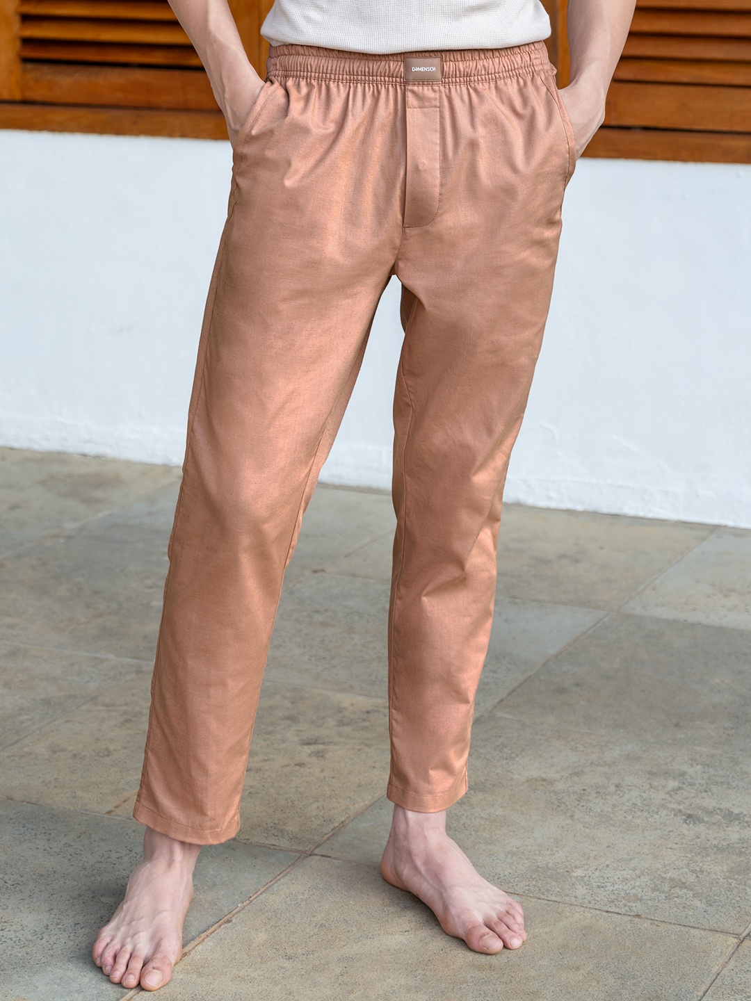 

DAMENSCH Premium Cotton-Linen Lounge Pant, Peach