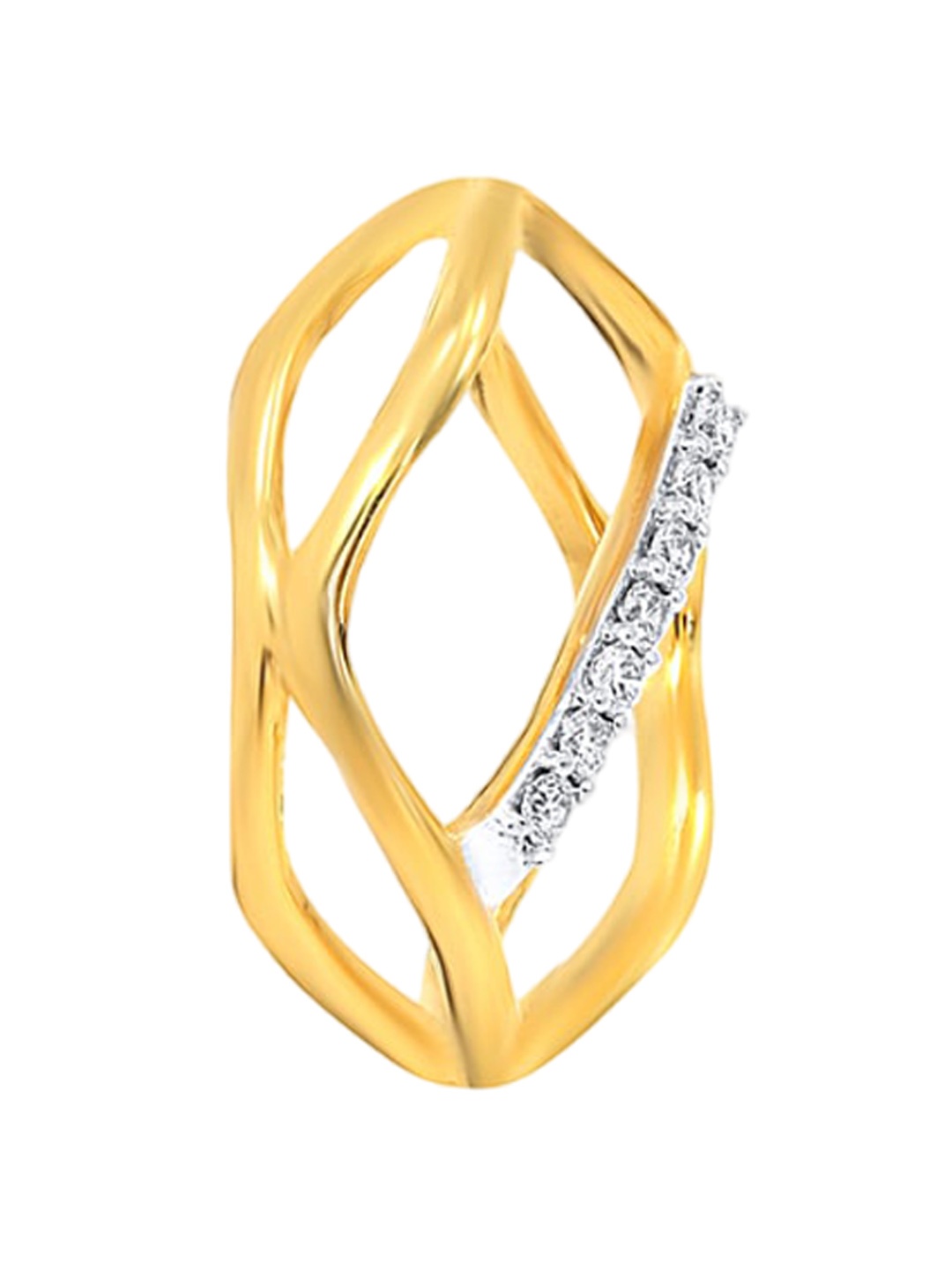 

SENCO 18KT Gold Sleek Solo Diamond Pendant -1.2gm, Yellow