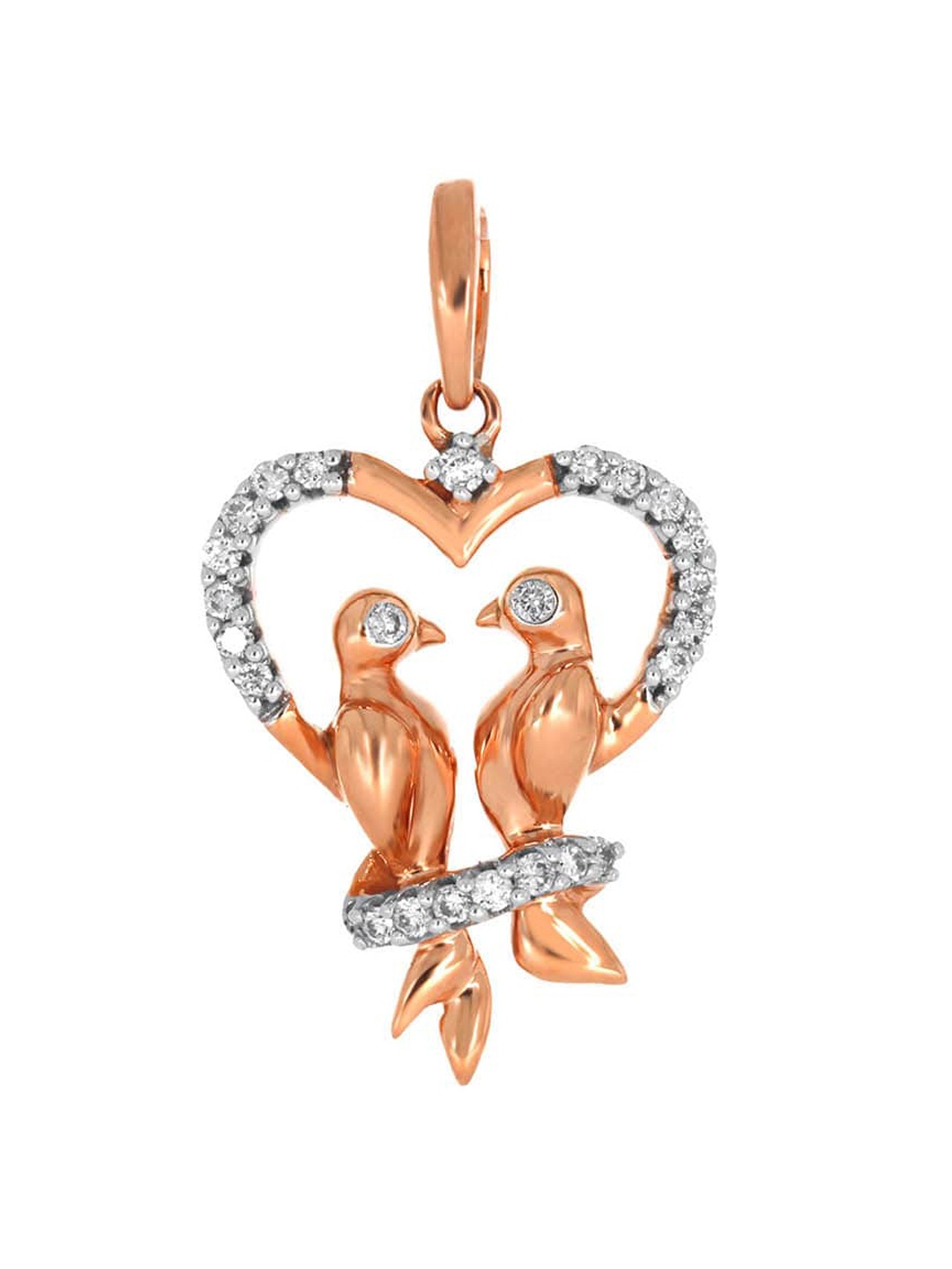 

SENCO 14KT Rose Gold Diamond Pendant-1.4gm