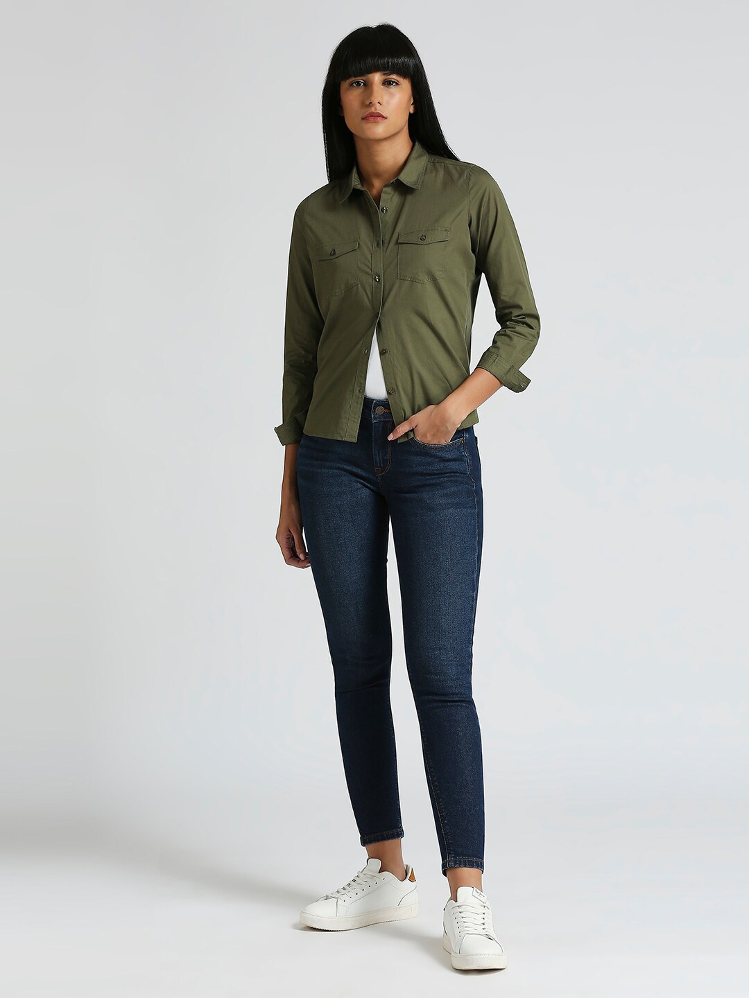 

Pepe Jeans Opaque Cotton Casual Shirt, Green