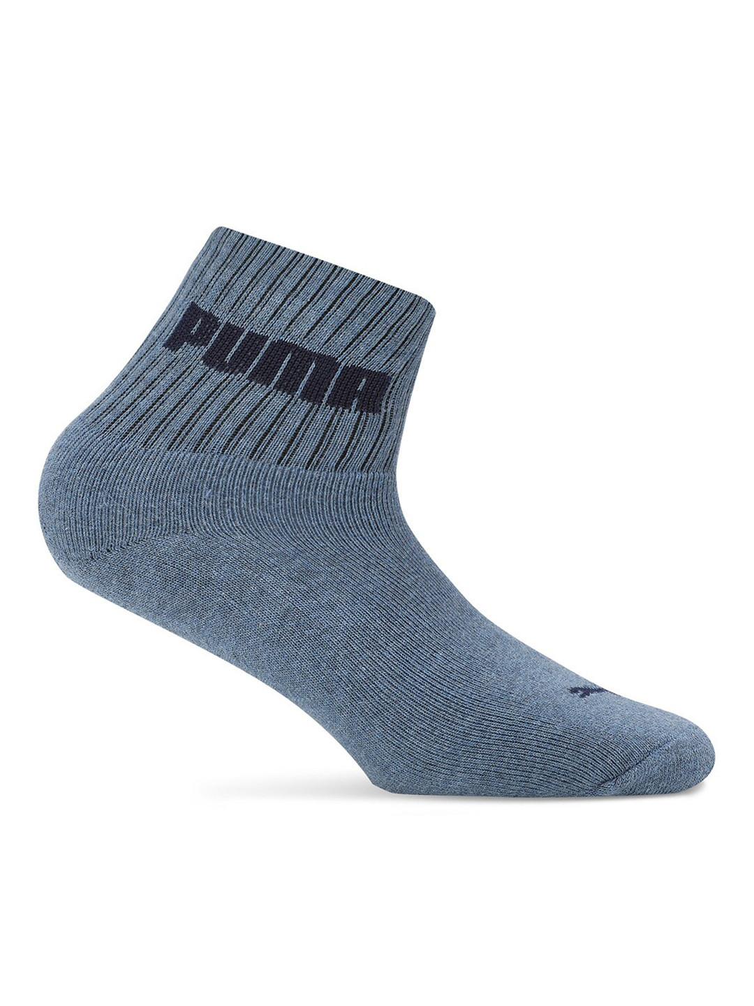

Puma Unisex Patterned Cotton Ankle-Length Socks, Blue