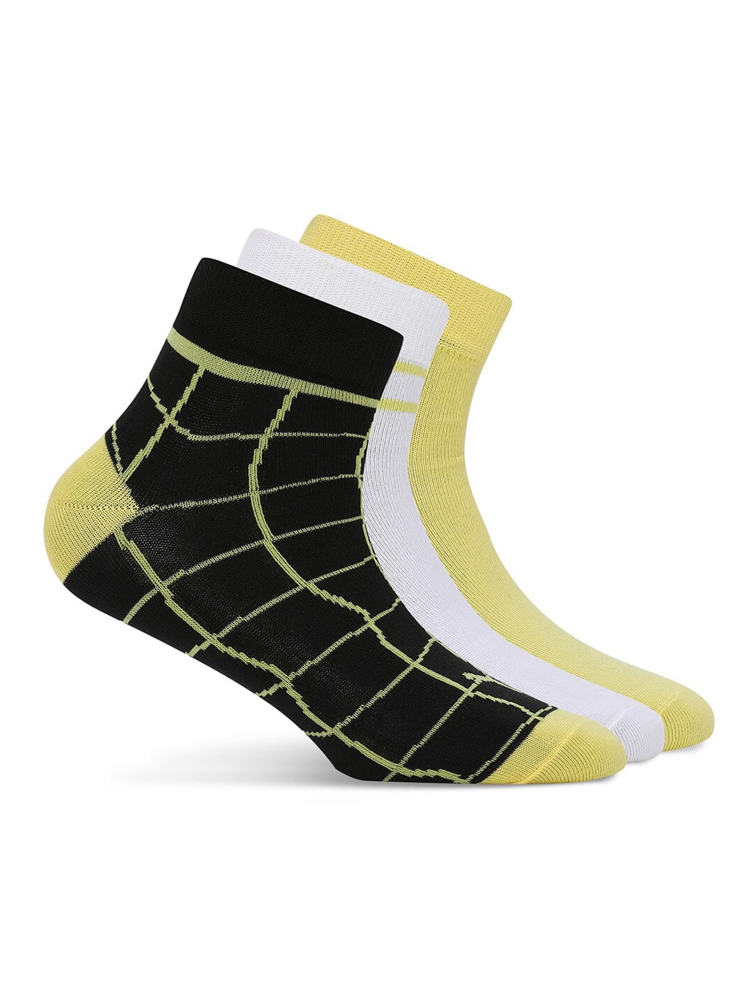 

Puma Unisex Sports Quarter Pack Of 3 Cotton Socks, Yellow