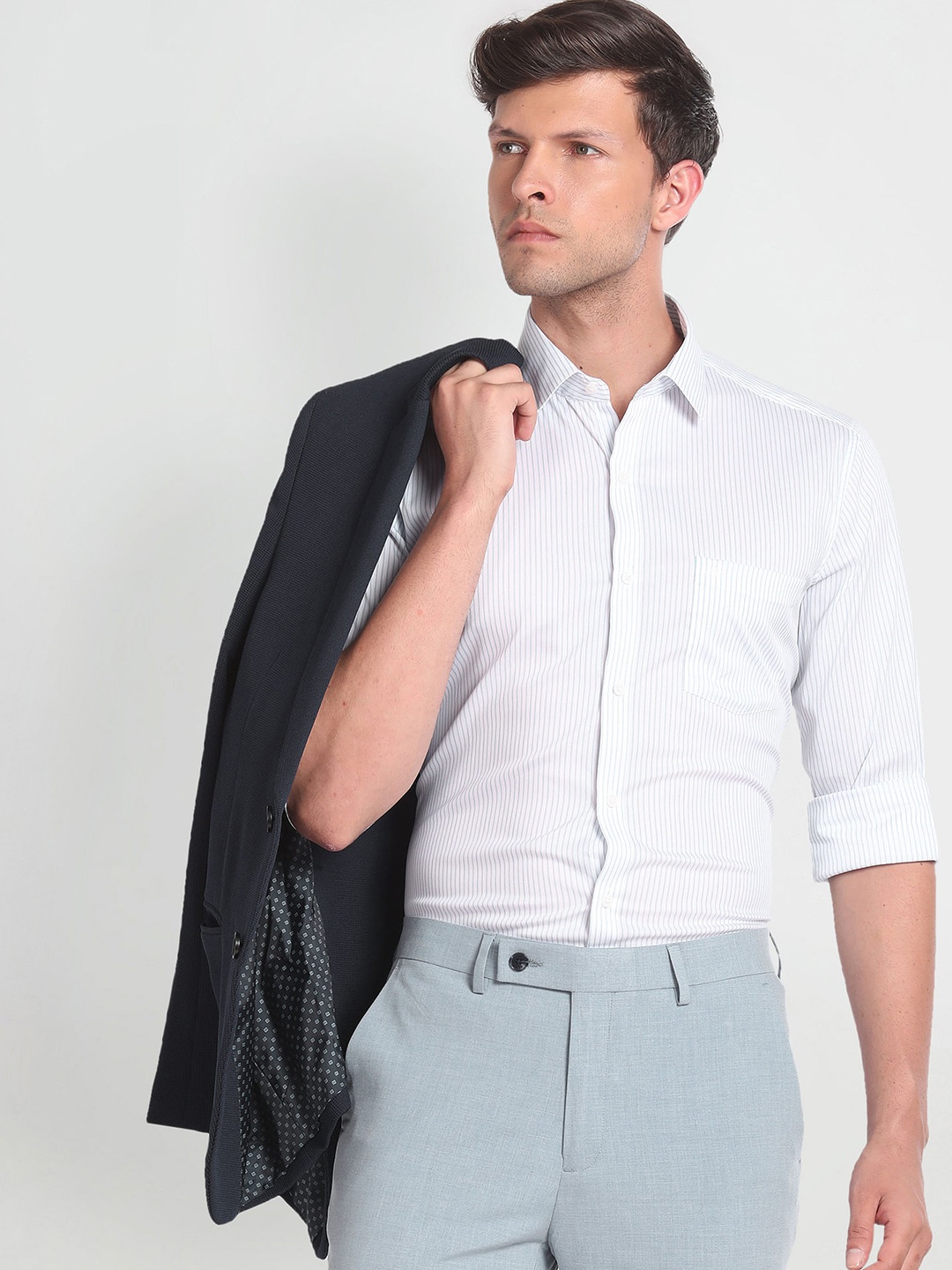 

Arrow Slim Fit Opaque Formal Shirt, White