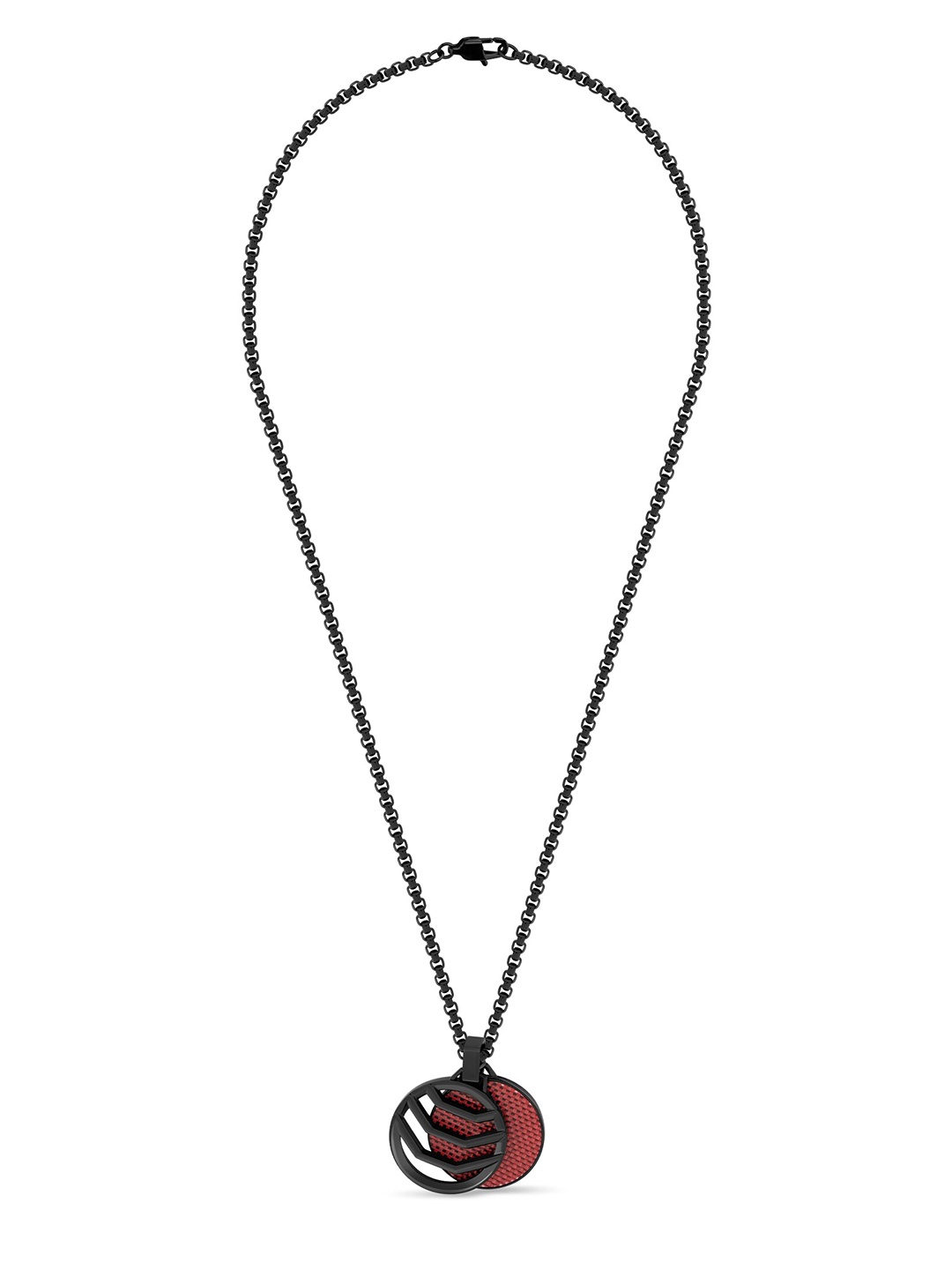 

McLAREN Men Stainless Steel Necklace, Grey