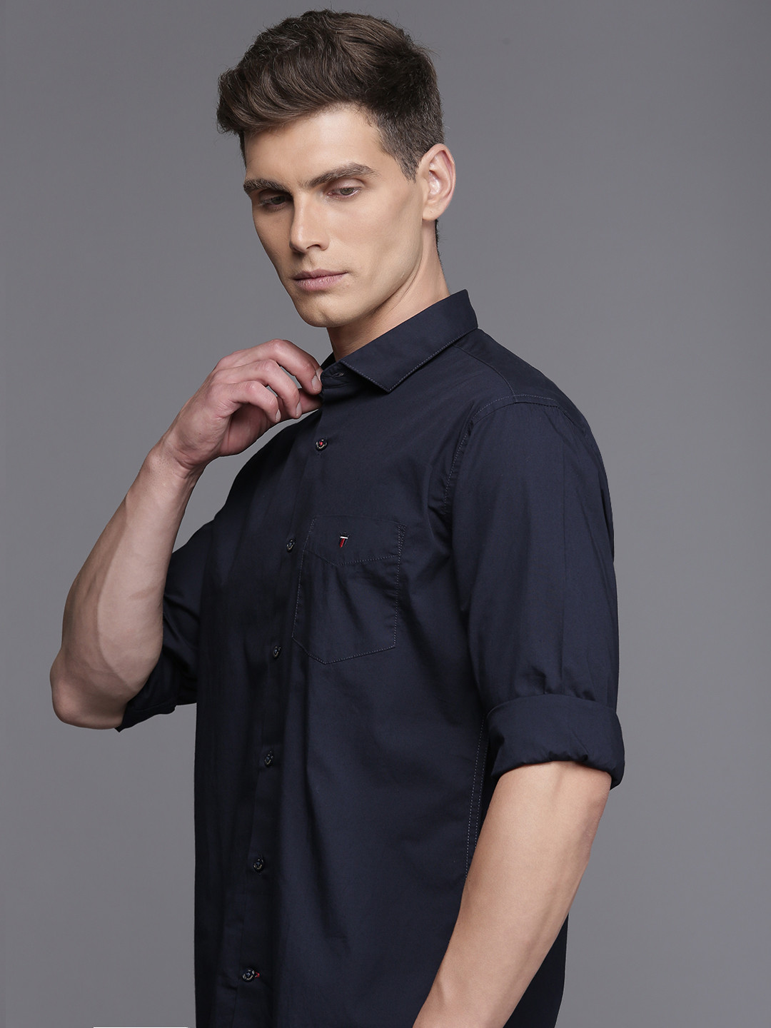 

Louis Philippe Sport Slim Fit Shirt, Navy blue
