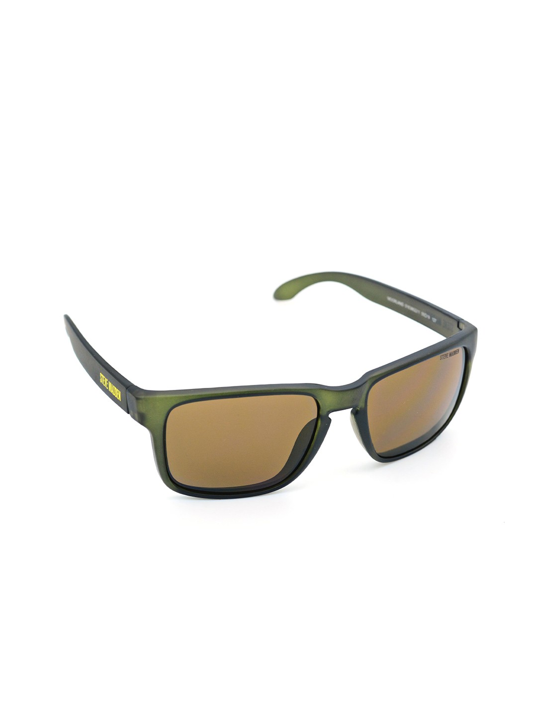 

Steve Madden Outlook Men Square Sunglasses with UV Protected Lens 16426945955, Brown