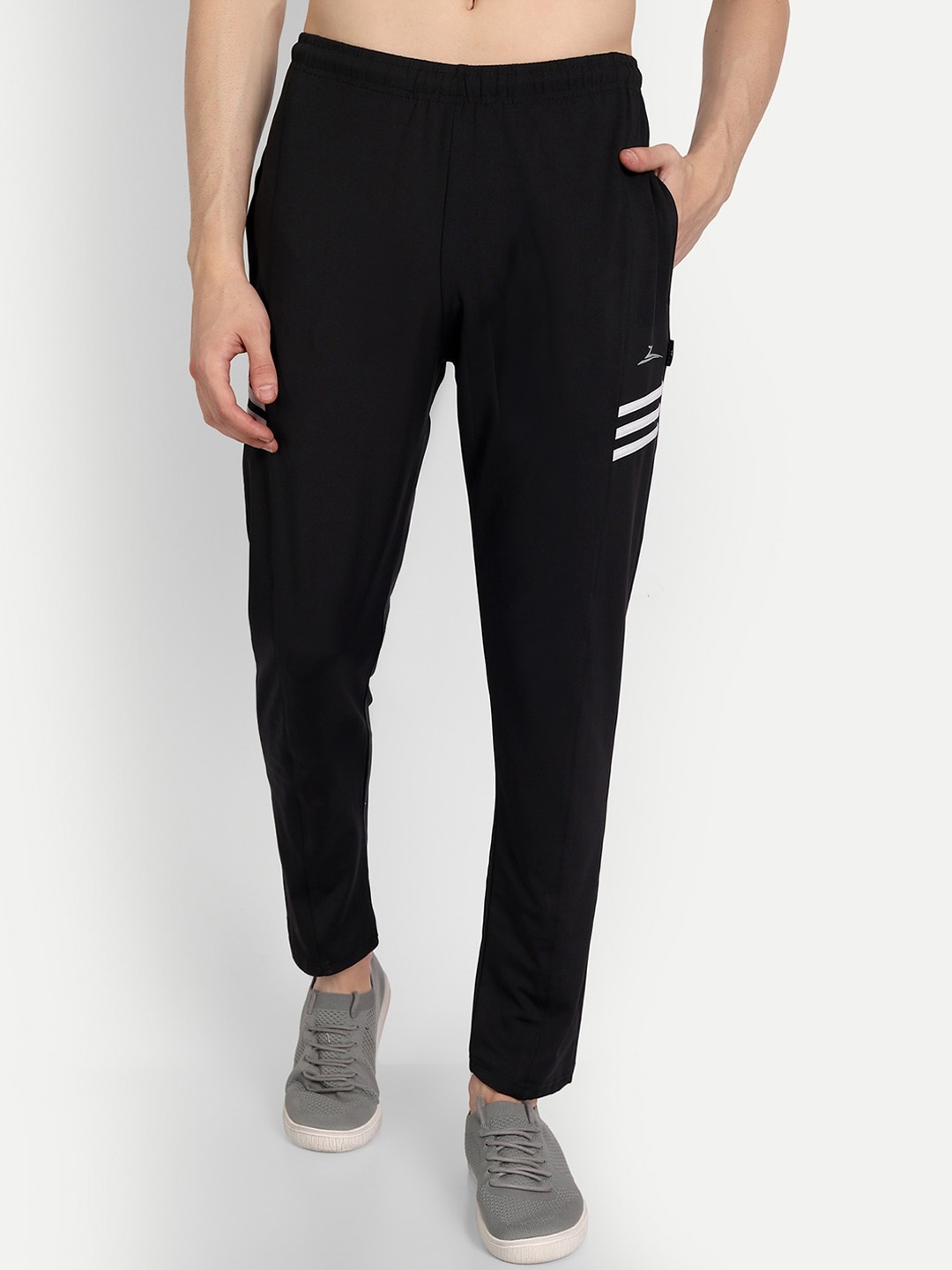 

ZEFFIT Men Mid-Rise Track Pants, Black
