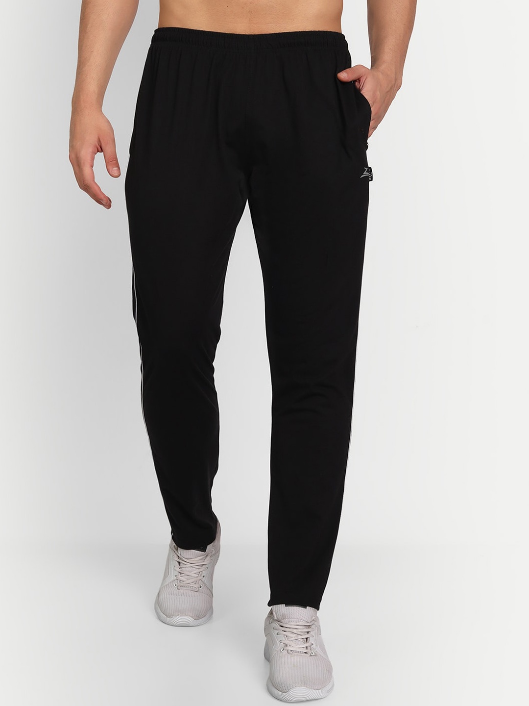 

ZEFFIT Men Mid Rise Track Pant, Black
