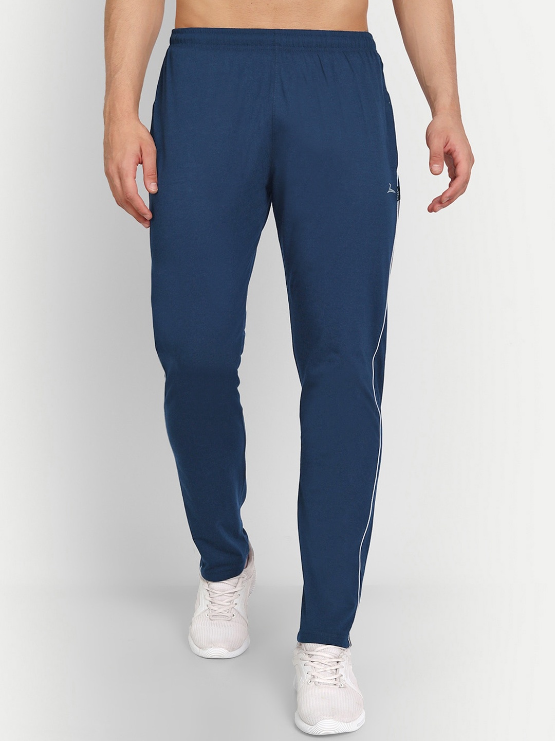 

ZEFFIT Men Cotton Track Pants, Blue