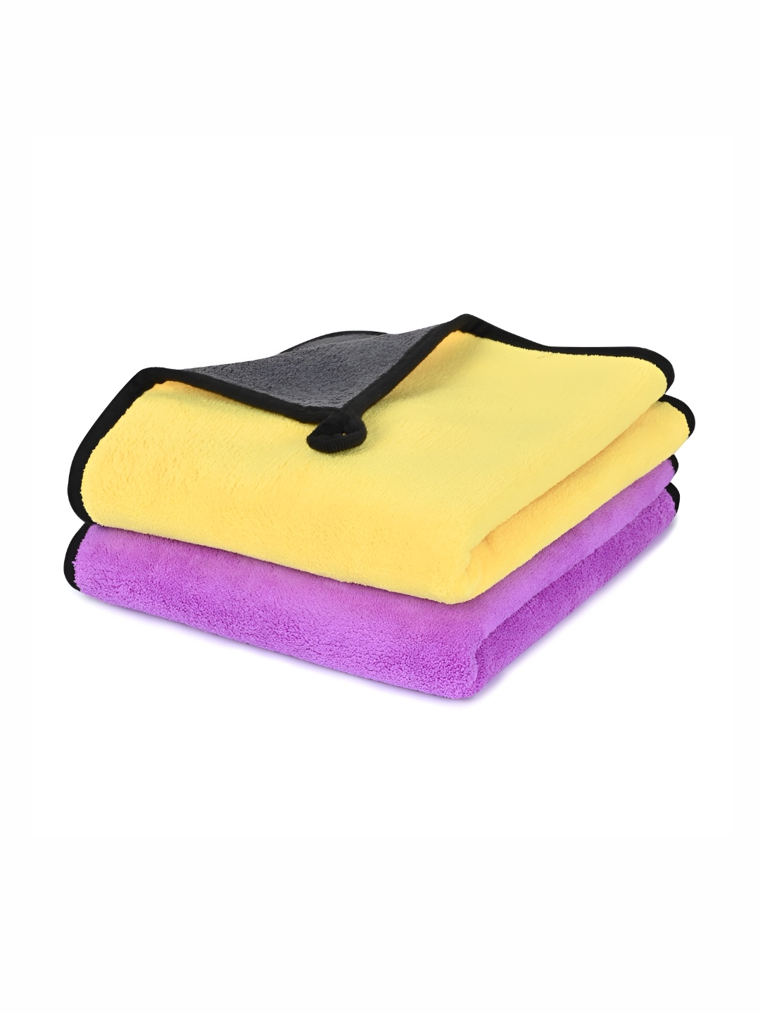 

LOOM LEGACY 2 Pieces Yellow & Purple Microfiber 600 GSM Kitchen Towels