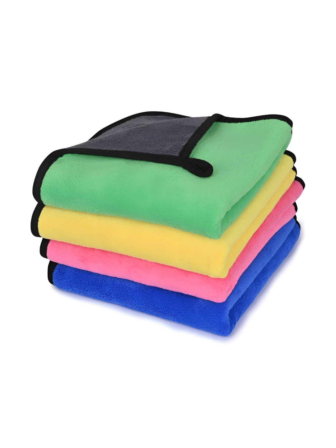 

LOOM LEGACY 4 Pieces Green & Yellow Microfiber 600 GSM Kitchen Towels