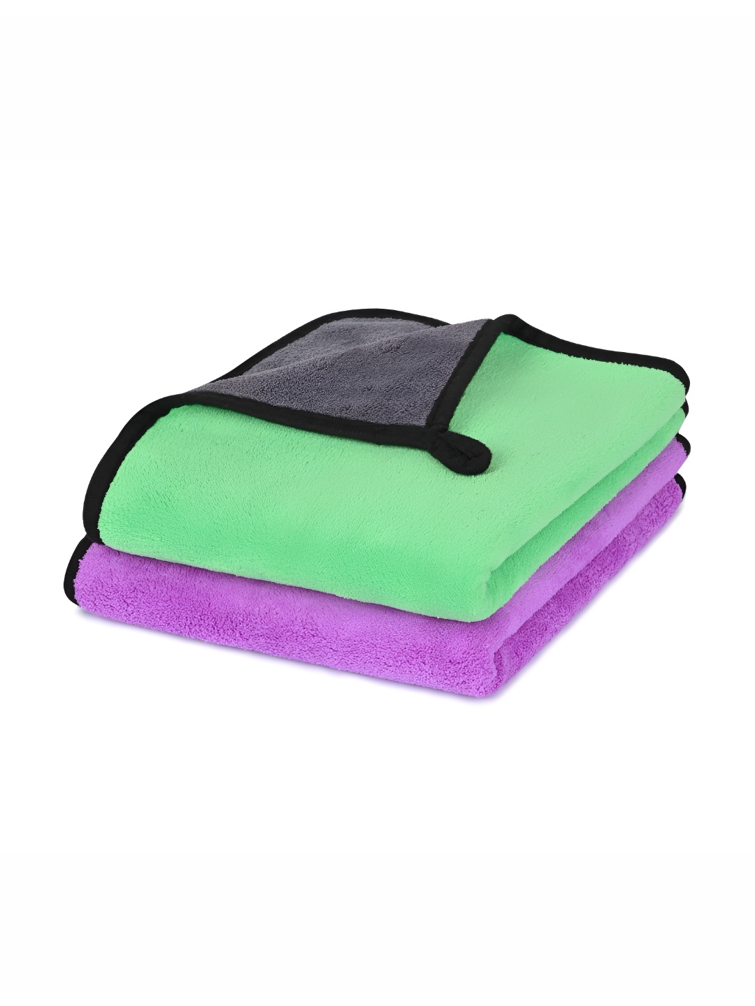 

LOOM LEGACY Green & Purple 2 Pieces Microfiber Kitchen Towels
