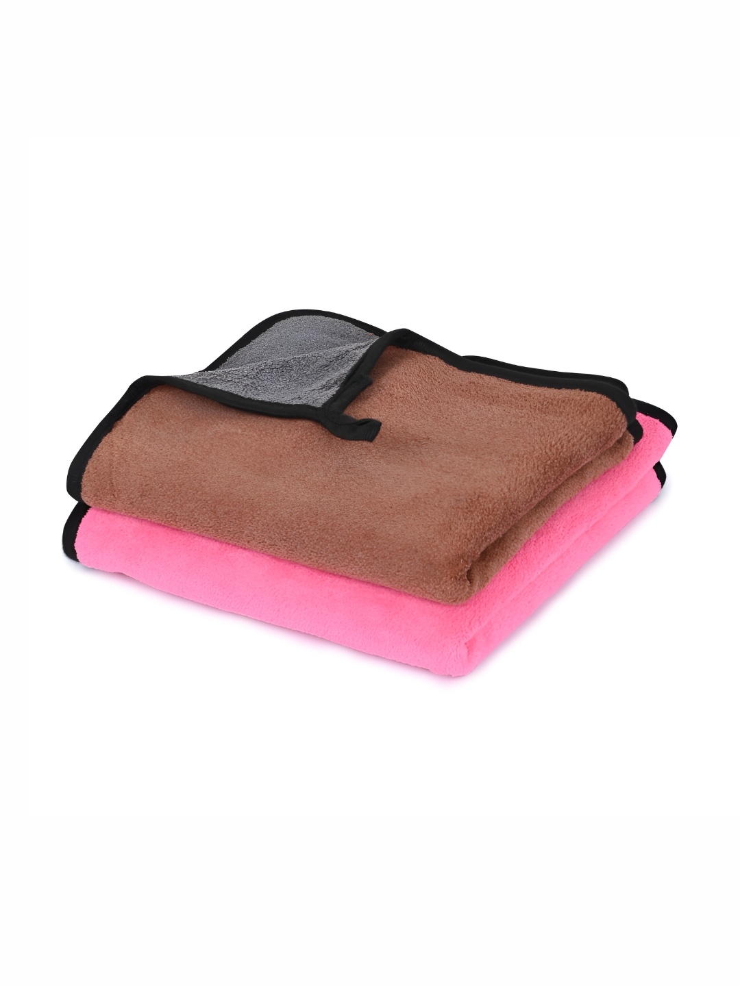 

LOOM LEGACY Green & Pink 2 Pieces Microfiber Kitchen Towels, Brown