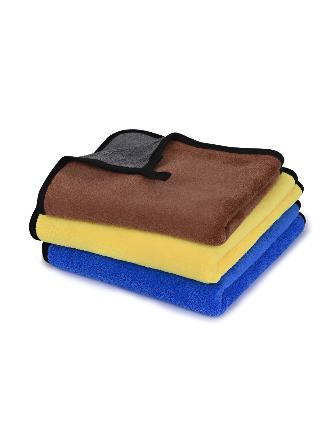

LOOM LEGACY 3 Pieces Blue & Yellow Microfiber 600 GSM Kitchen Towels