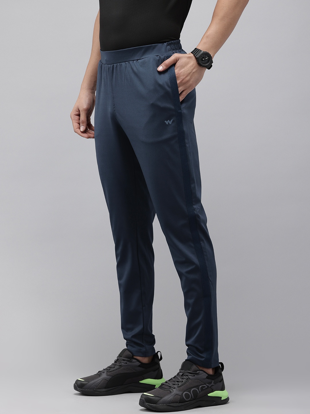 

Wildcraft Men Sports Track Pants, Navy blue