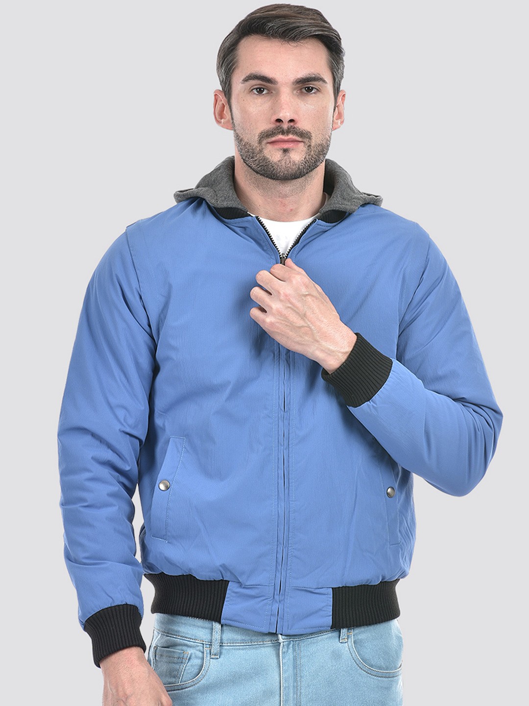 

Lawman pg3 Men Reversible Bomber with Patchwork Jacket, Multi
