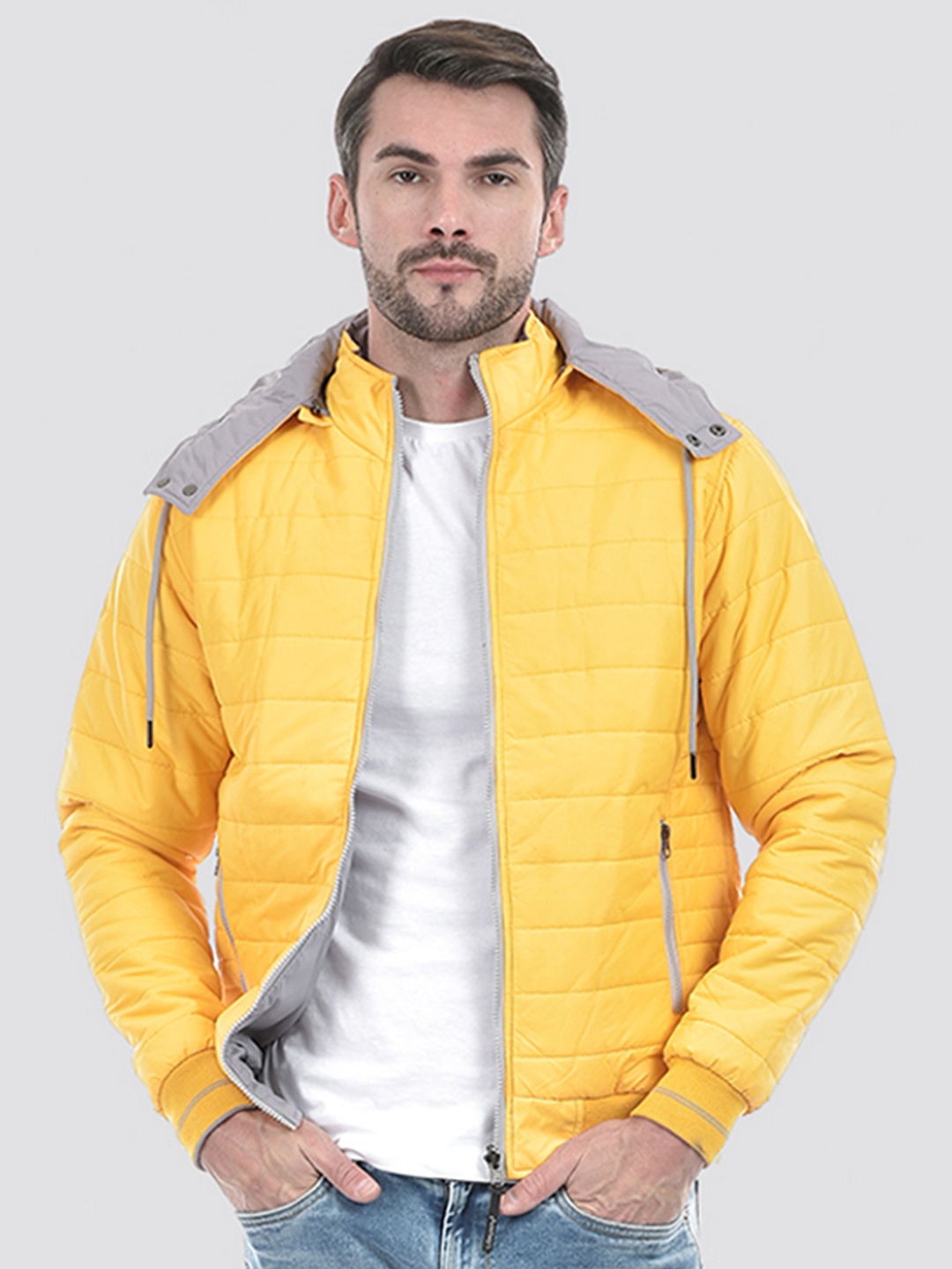 

Lawman pg3 Men Reversible Crop Puffer Jacket, Multi