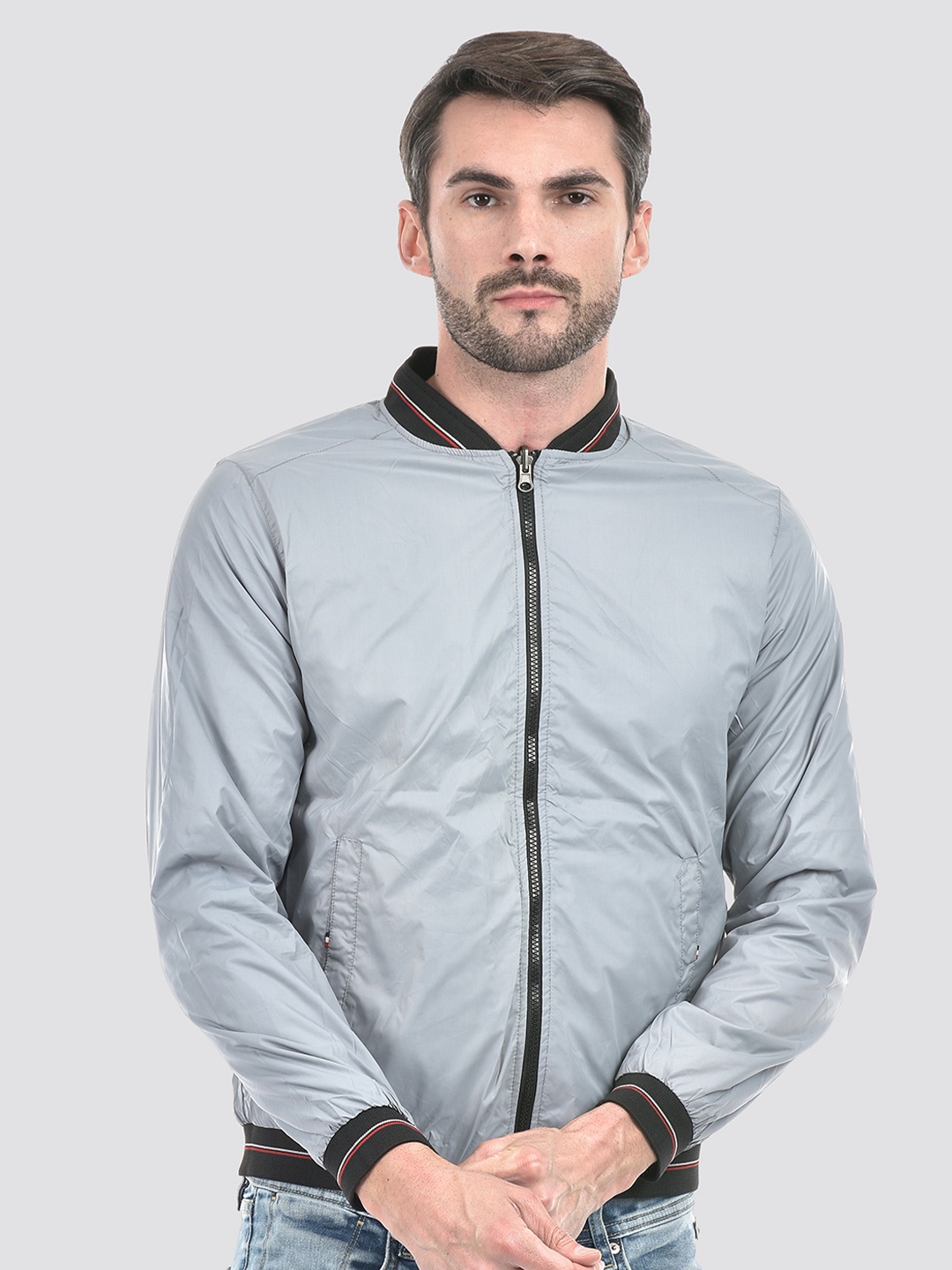 

Lawman pg3 Men Reversible Crop Bomber Jacket, Multi