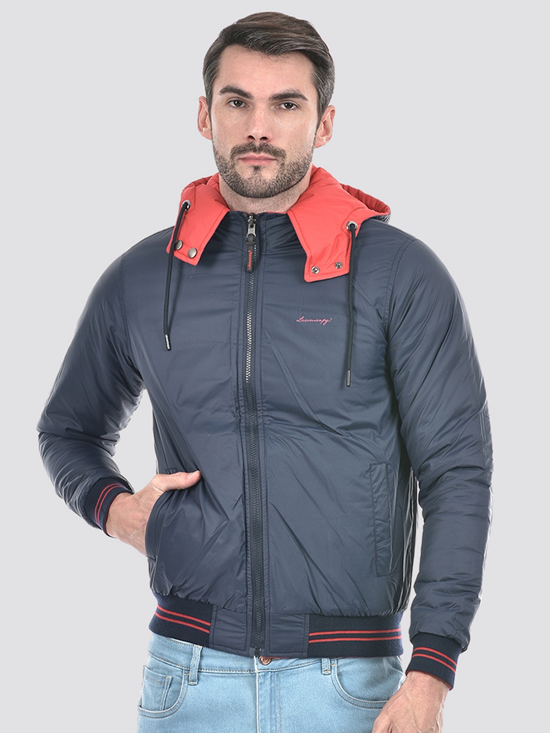 

Lawman pg3 Men Colourblocked Reversible Puffer Jacket, Multi
