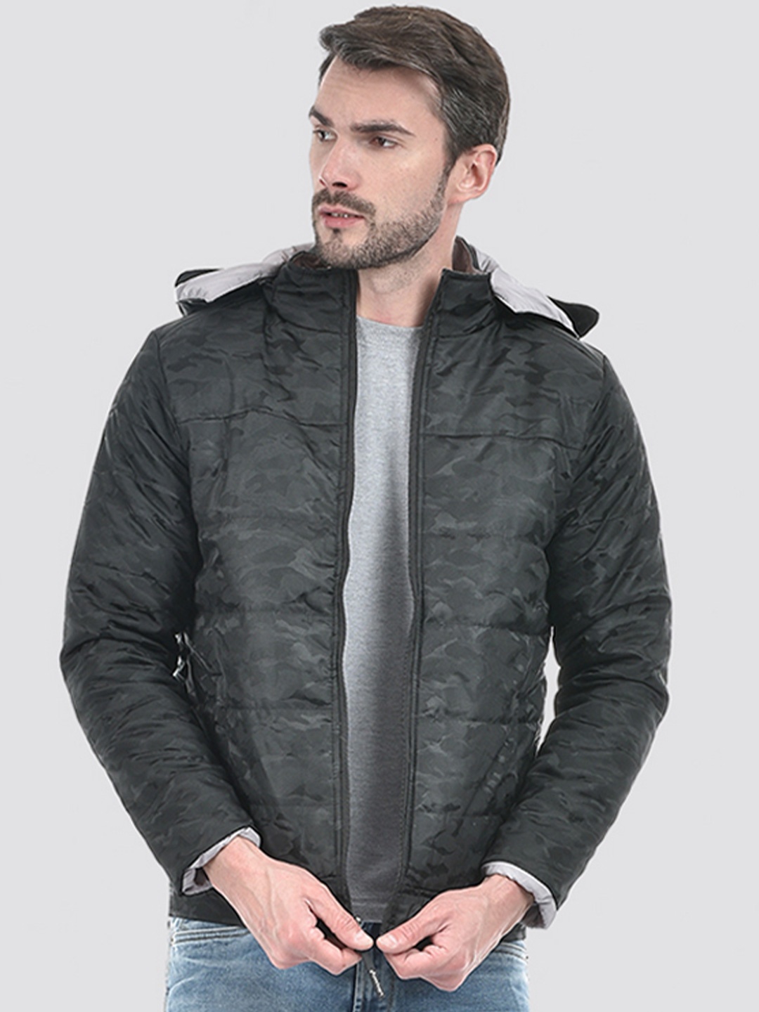 

Lawman pg3 Men Camouflage Reversible Padded Jacket, Multi