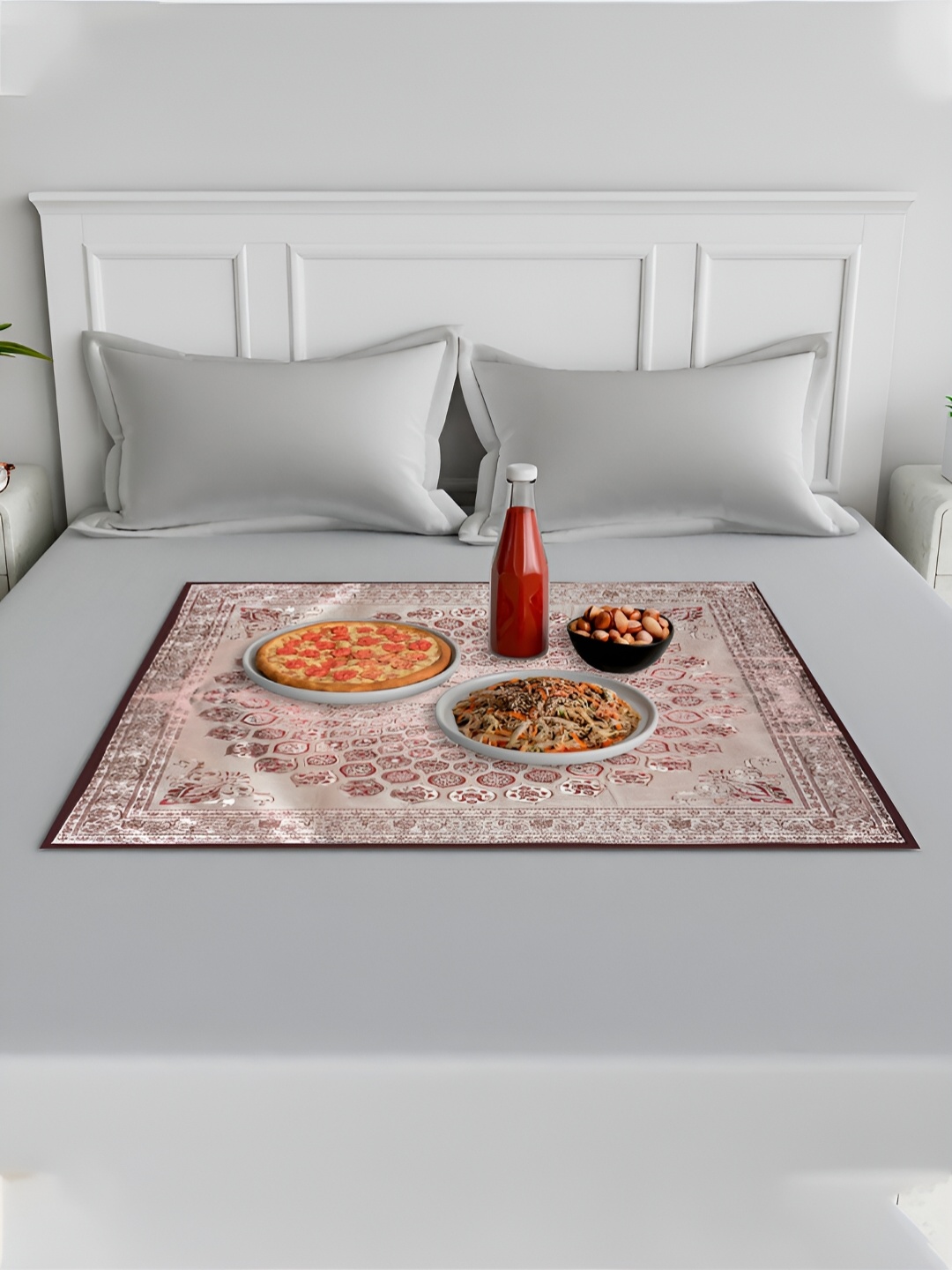 

Kuber Industries Beige Printed Table Placemat