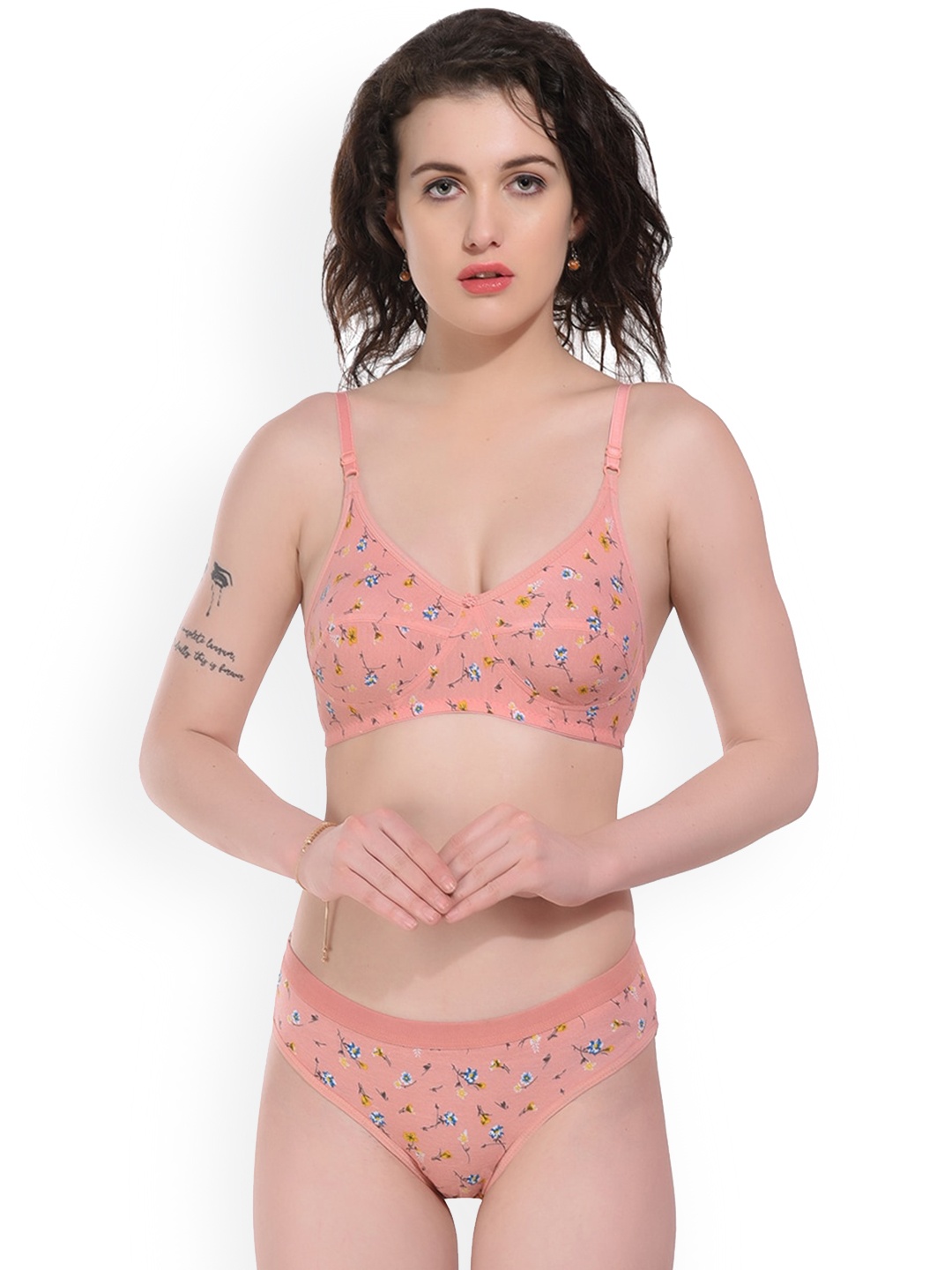 

FiveFlag Printed Lingerie Set, Orange
