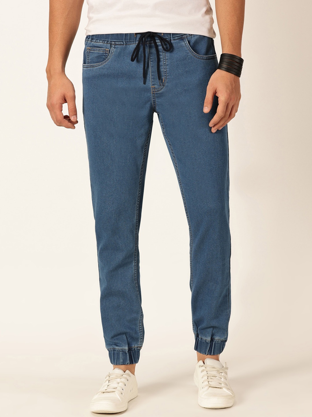 

Thomas Scott Men Smart Jogger Stretchable Jeans, Blue