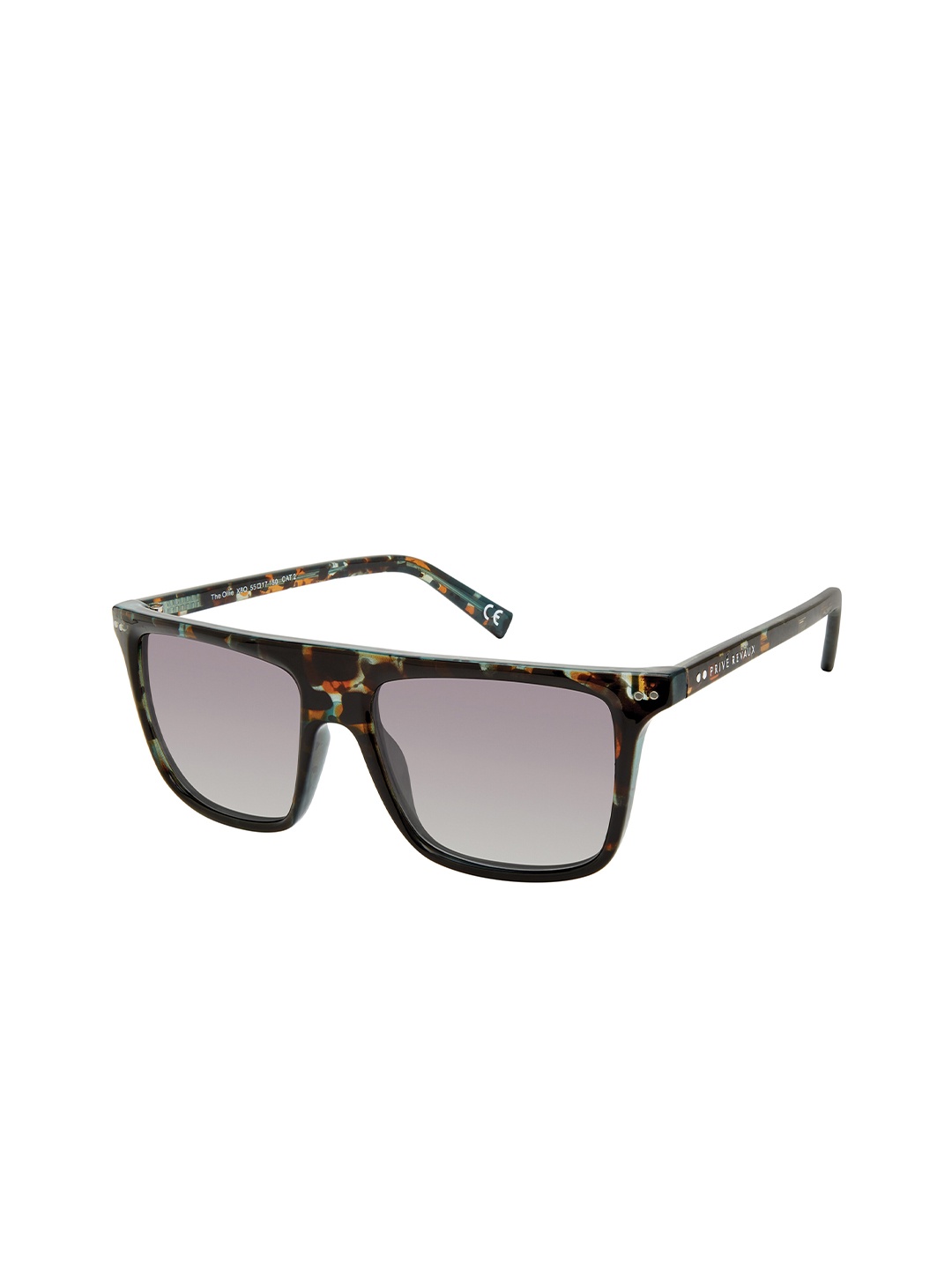 

PRIVE REVAUX The Ollie/S Unisex Square Sunglasses With UV Protected Lens 840219216614, Grey