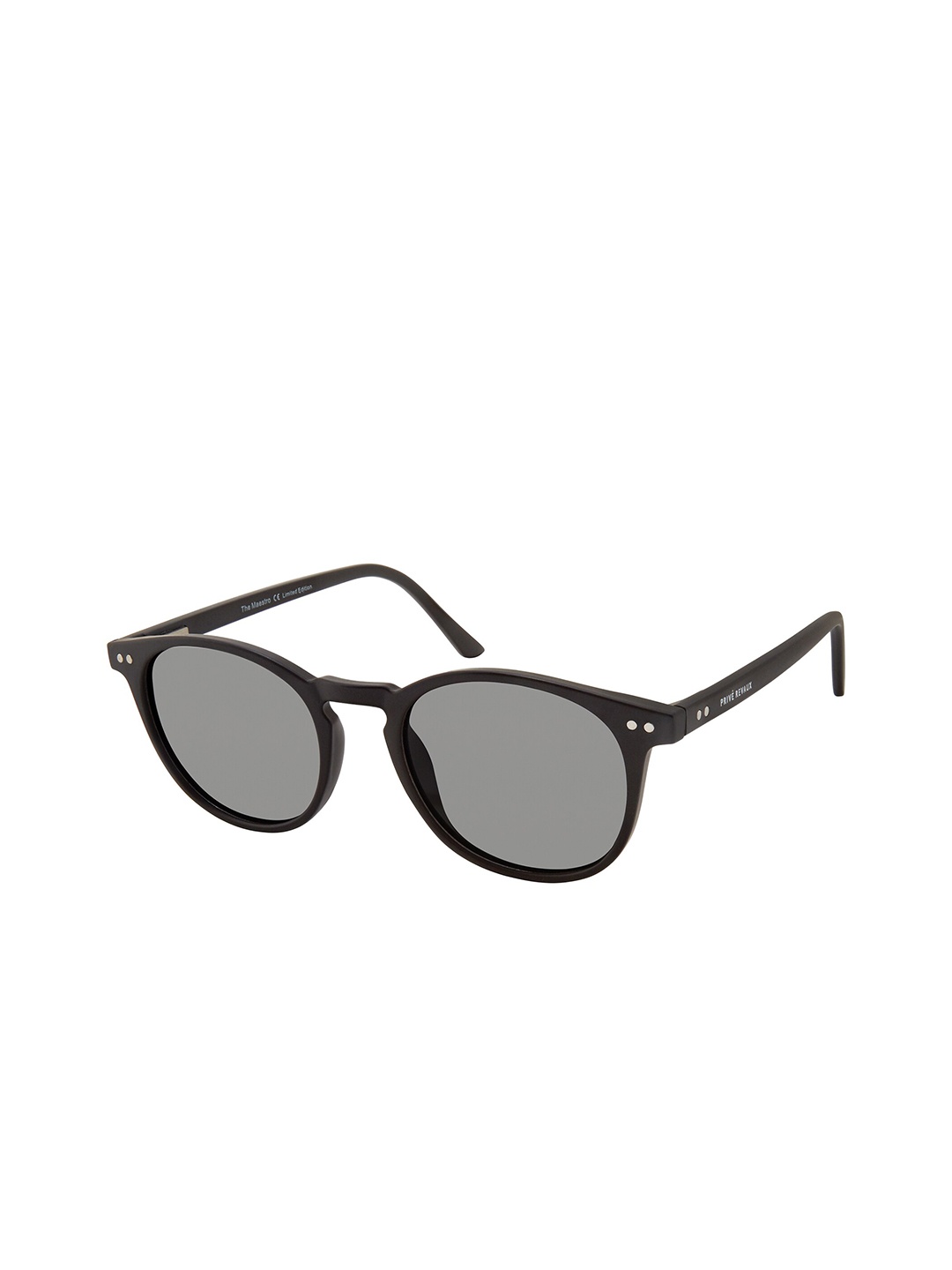 

PRIVE REVAUX The Maestro X/S Unisex Round Sunglasses with Polarised and UV Protected Lens, Grey