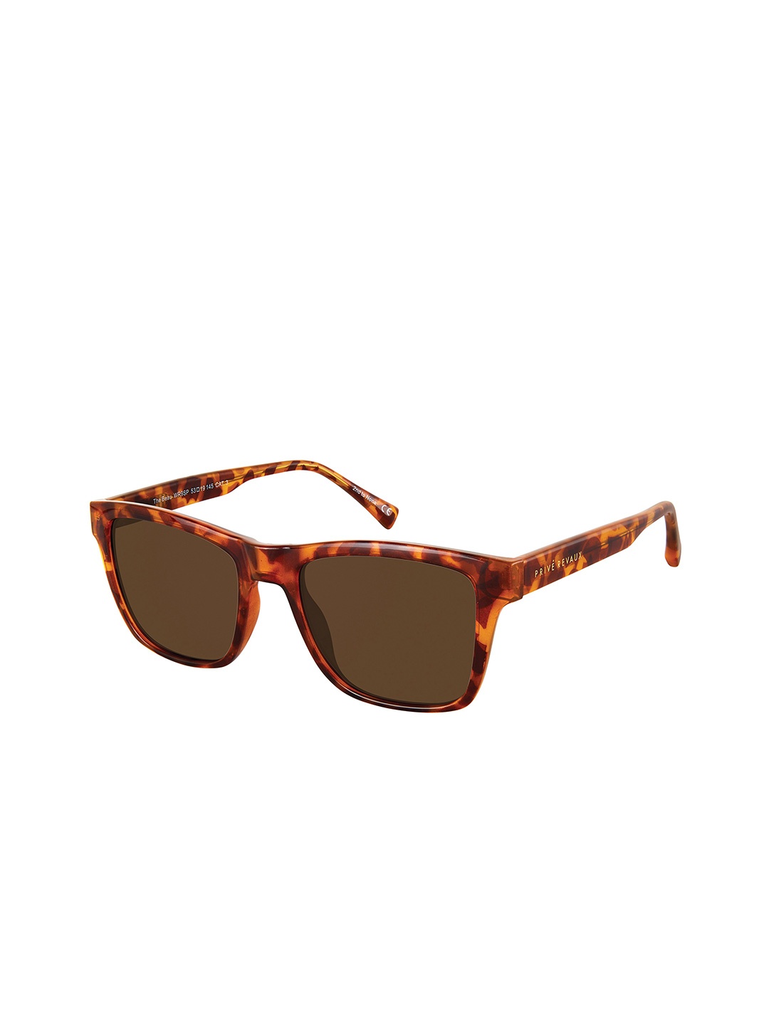 

PRIVE REVAUX Men Wayfarer Sunglasses with UV Protected Lens 810054742746, Brown