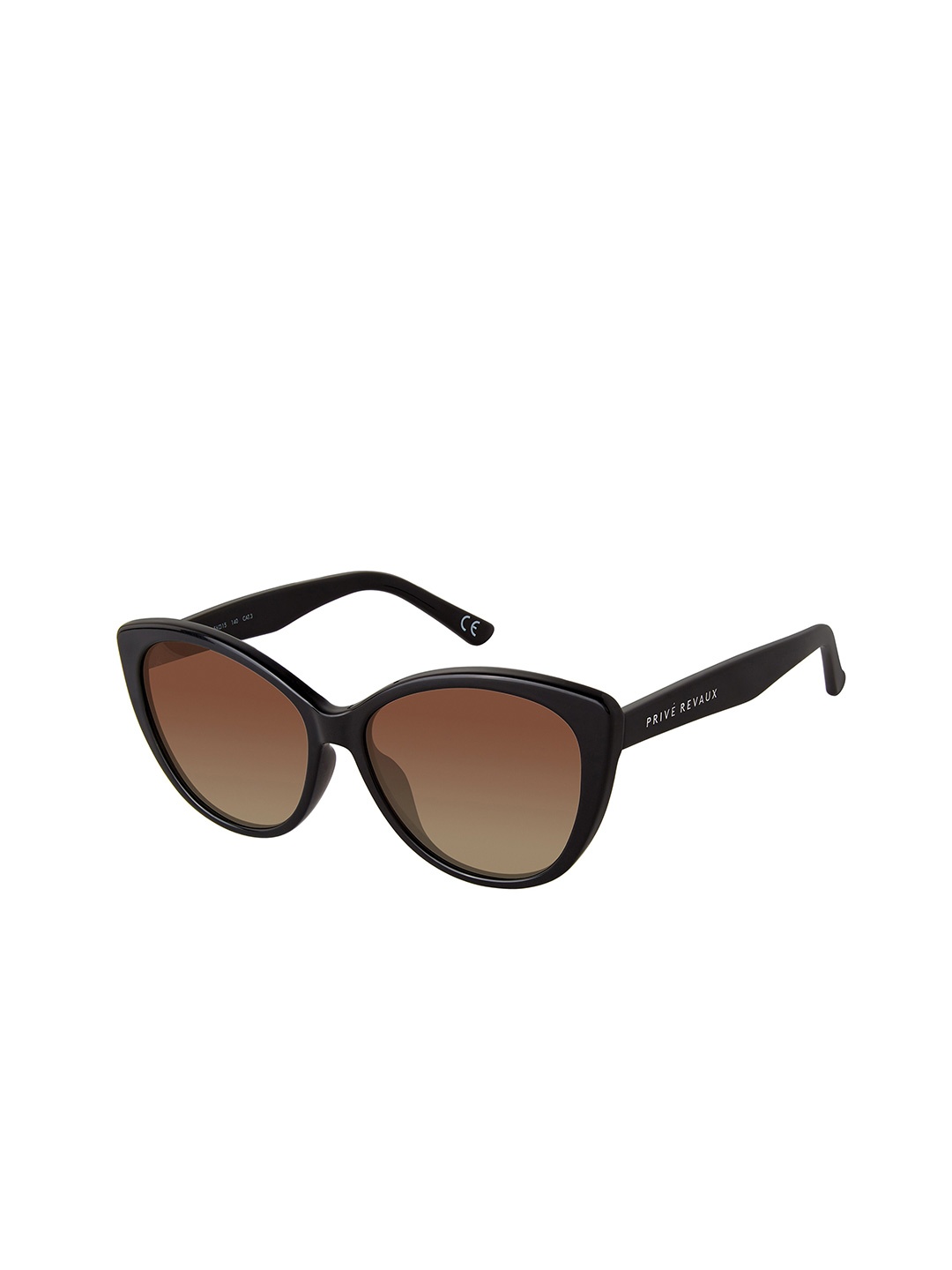 

PRIVE REVAUX The Harmony/S Women Cateye Sunglasses With UV Protected Lens 840219217802, Brown