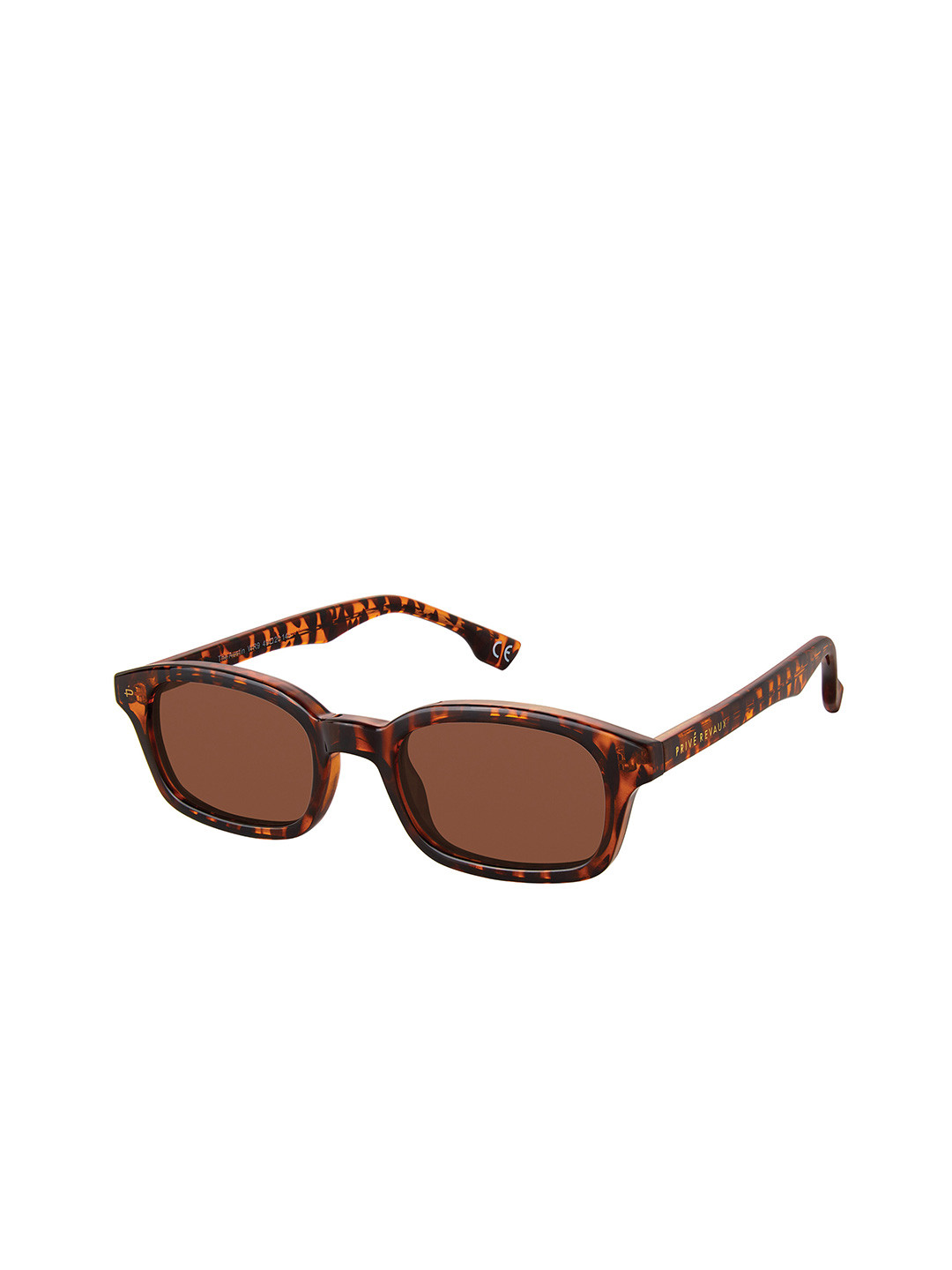 

PRIVE REVAUX The Austin/S Unisex Rectangle Sunglasses - Polarised and UV Protected Lens, Brown