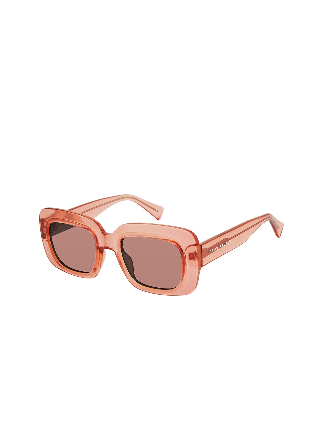 

PRIVE REVAUX Port Miami/S Women Rectangle Sunglasses with Polarised and UV Protected Lens, Pink