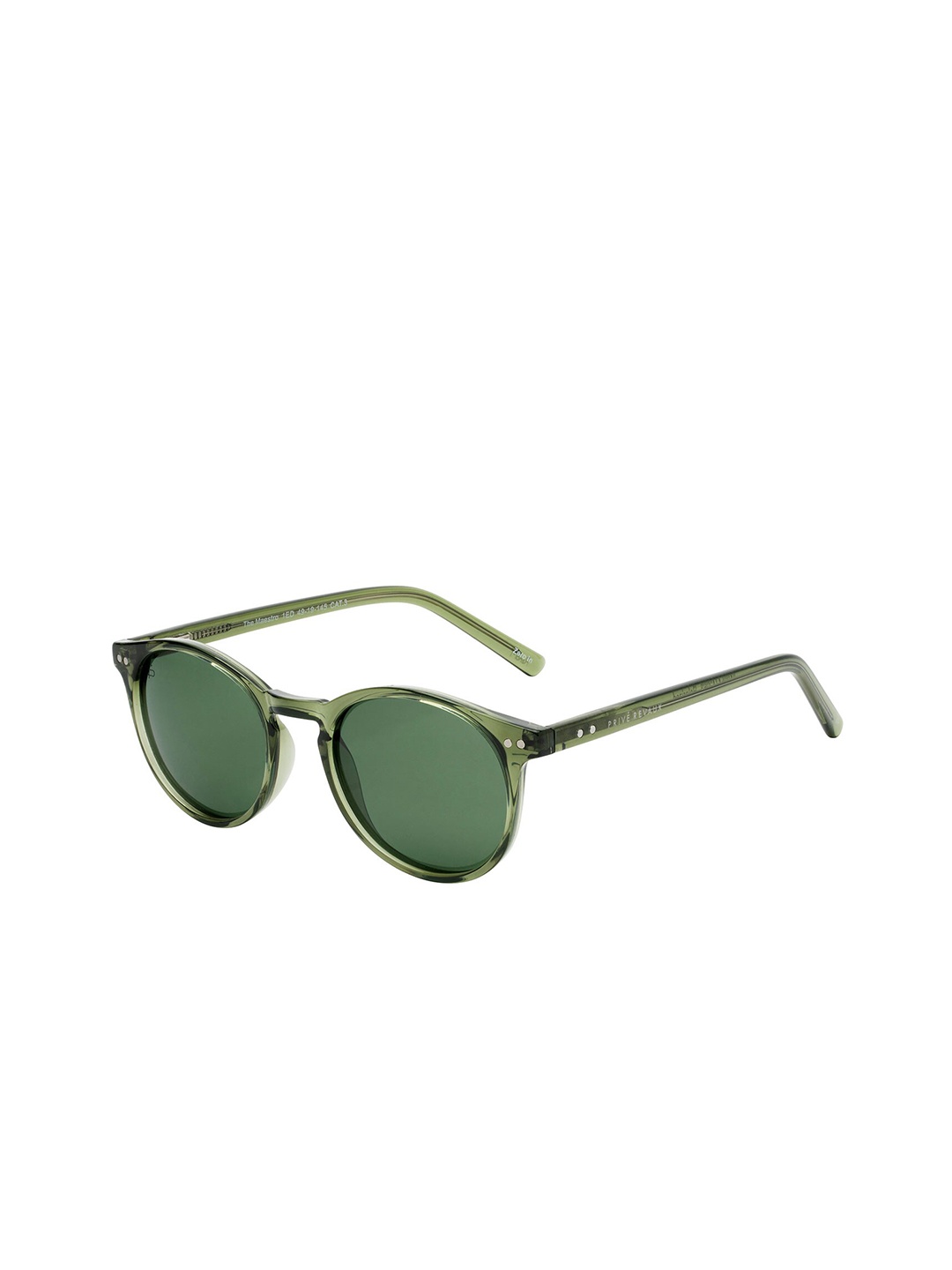 

PRIVE REVAUX The Maestro X/S Unisex Round Sunglasses with UV Protected Lens 840219207148, Green