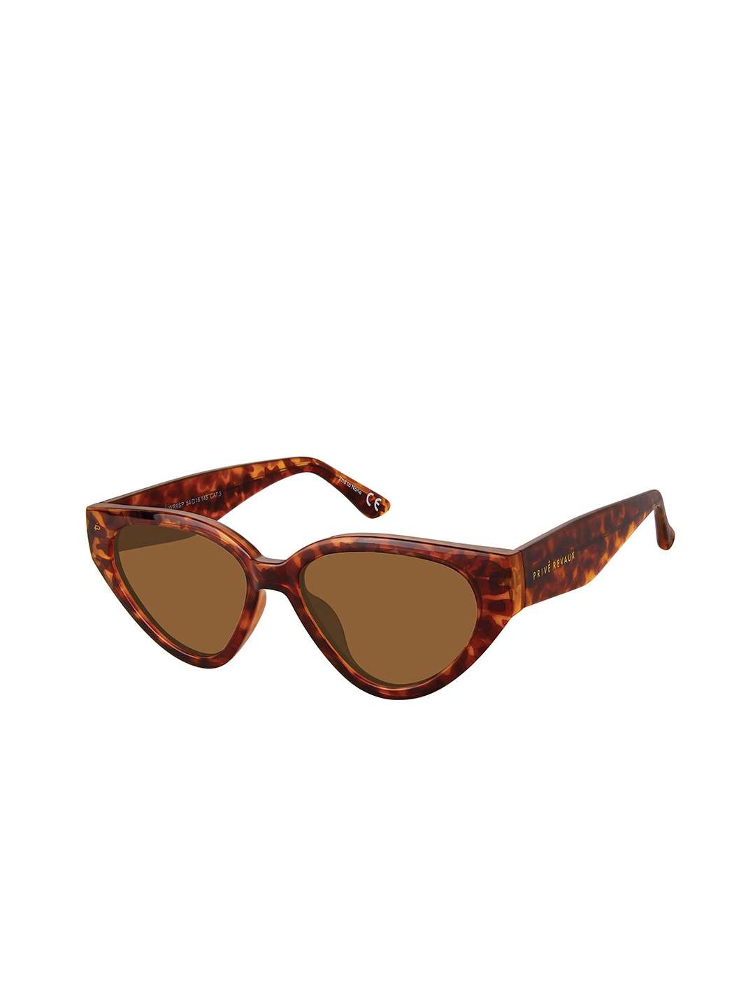 

PRIVE REVAUX Fly Girl/S Women Cateye Sunglasses 810054745907, Brown