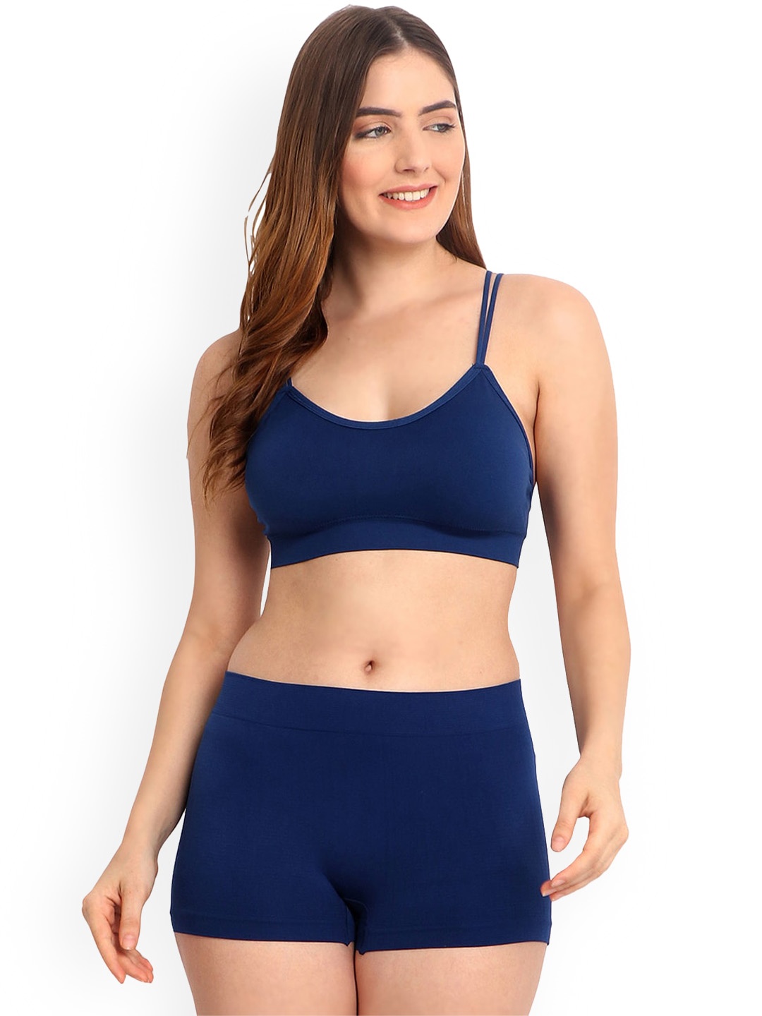 

FiveFlag Non-Padded Lingerie Set, Blue