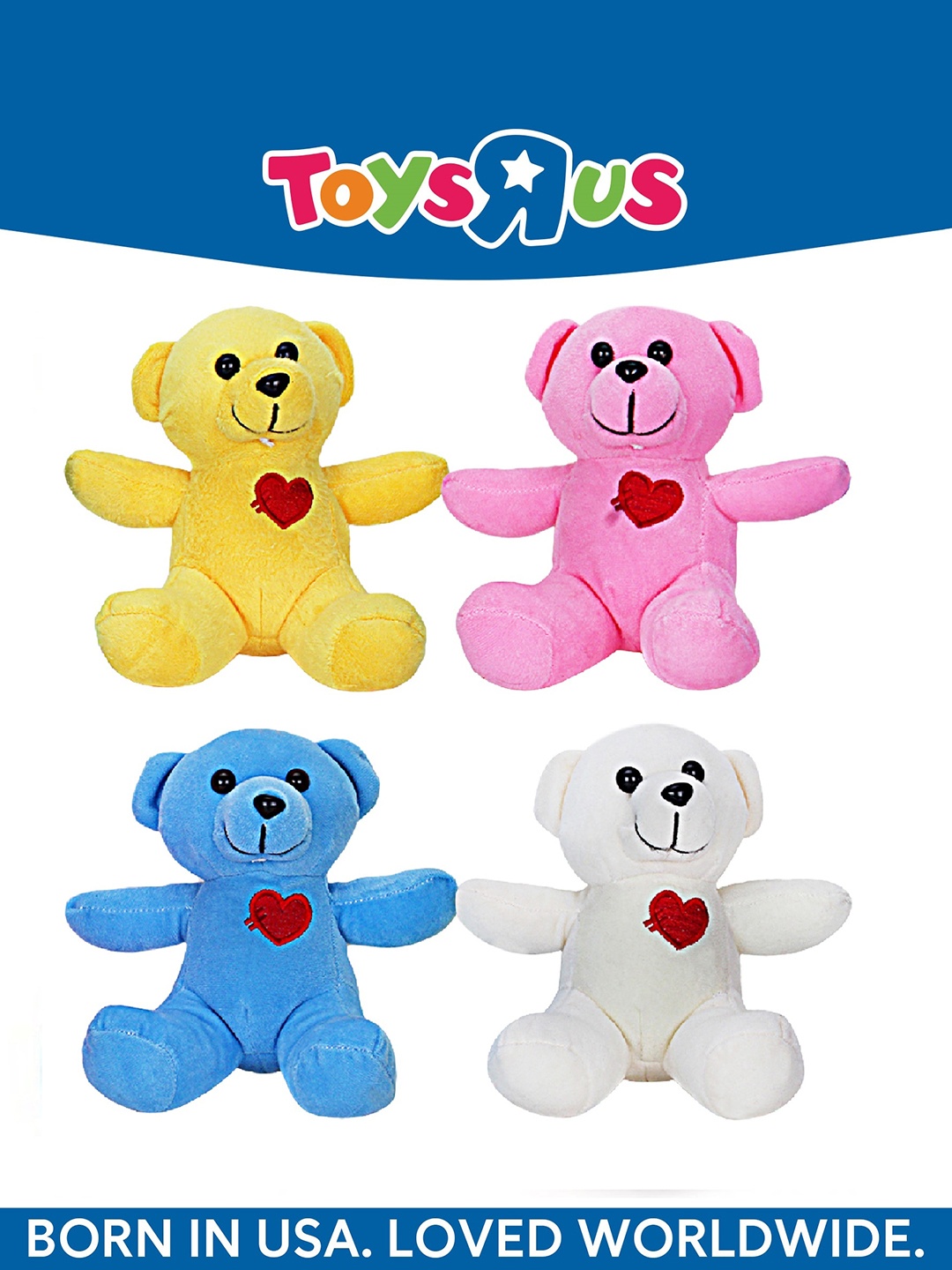 

Animal Alley Kids Set Of 4 Soft Toy Soft Toys and Dolls, Pink
