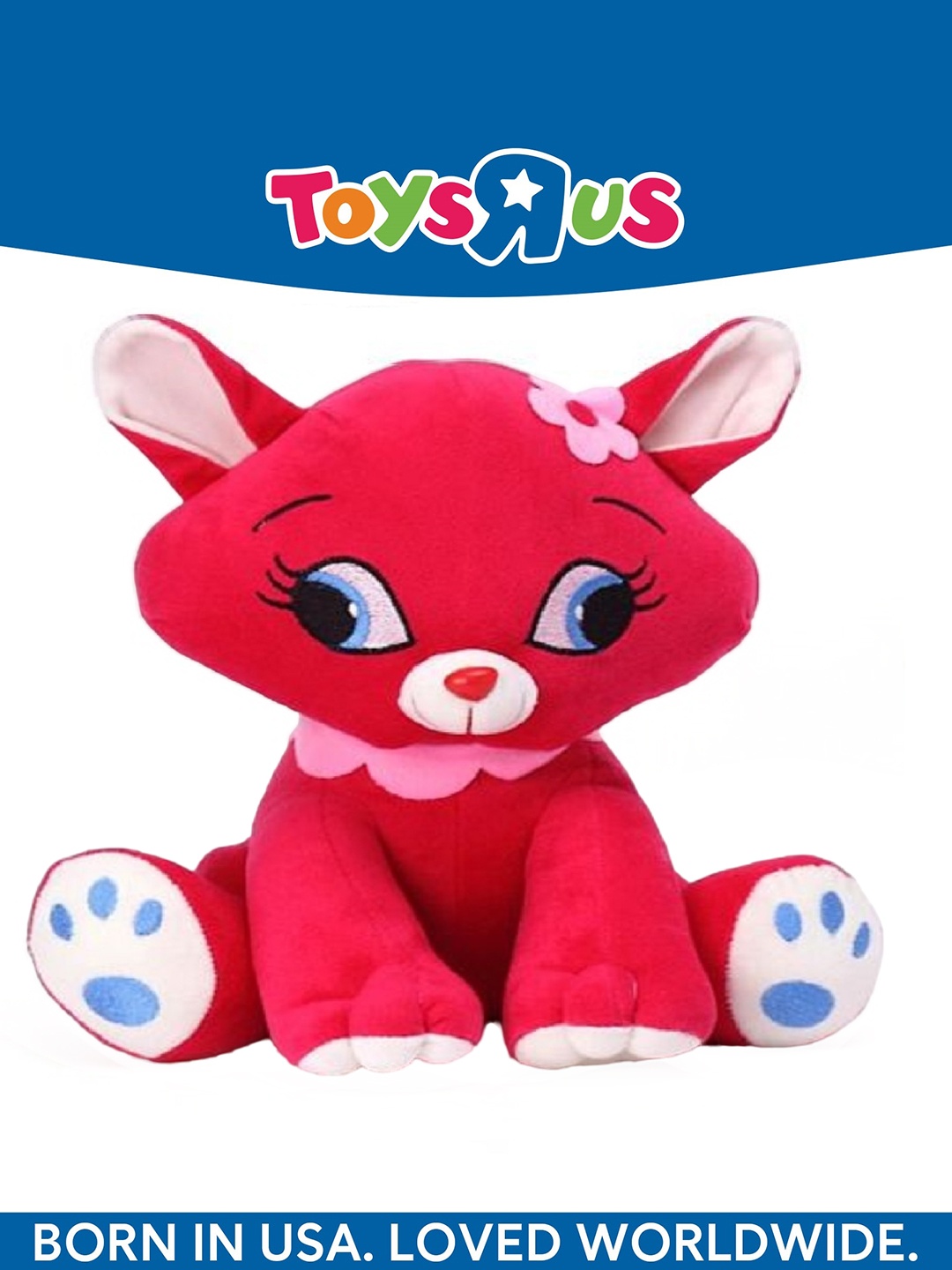 

Animal Alley Soft Adorable Cat Soft Toys and Dolls, Red