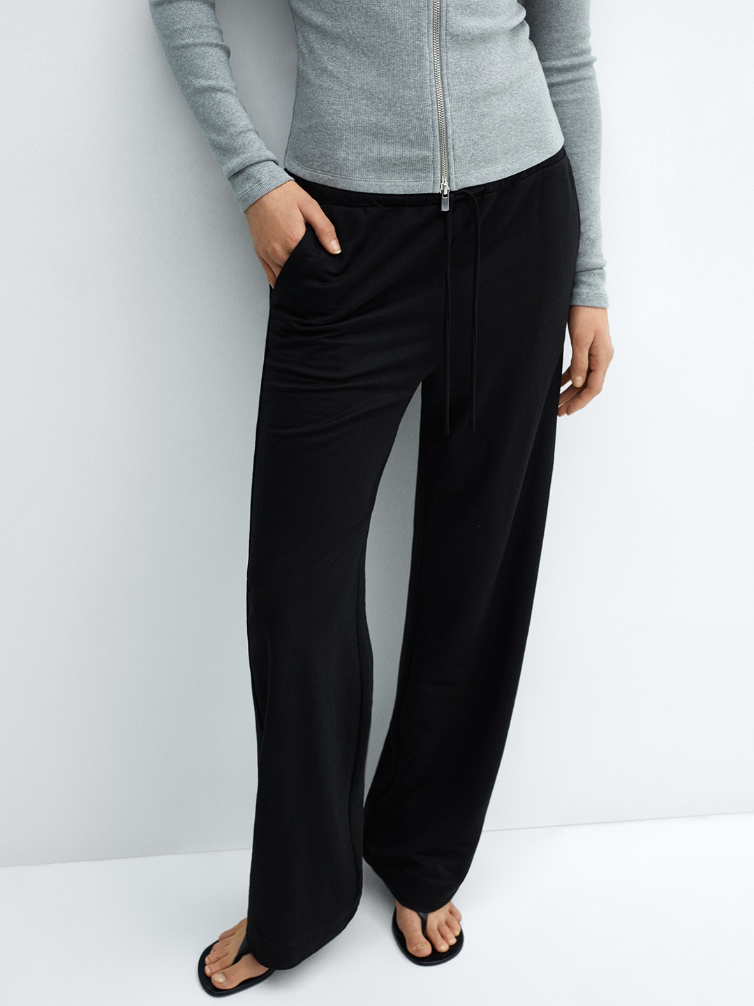

MANGO Women Trousers, Black