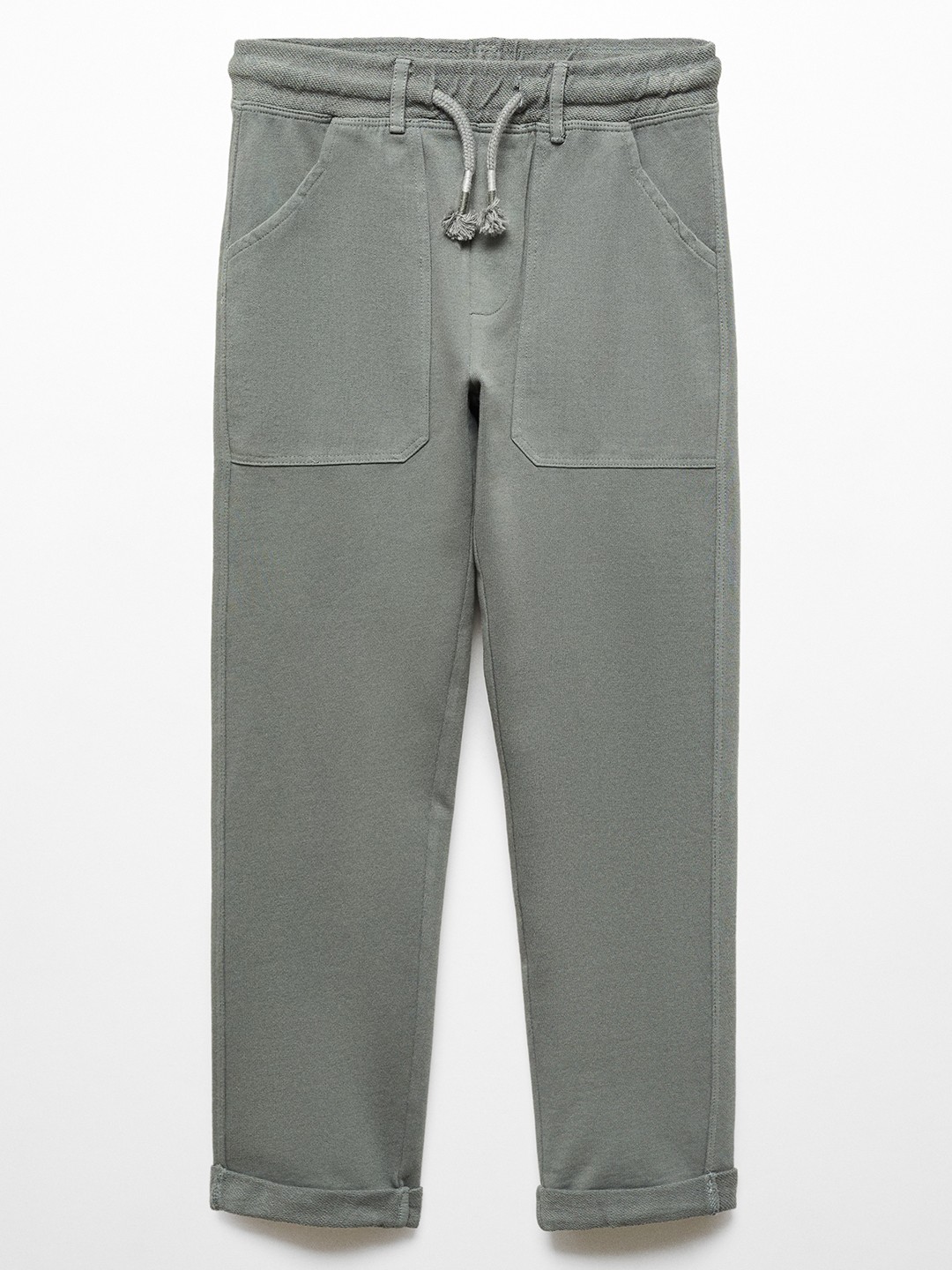 

Mango Kids Boys Pure Cotton Regular Trousers, Olive